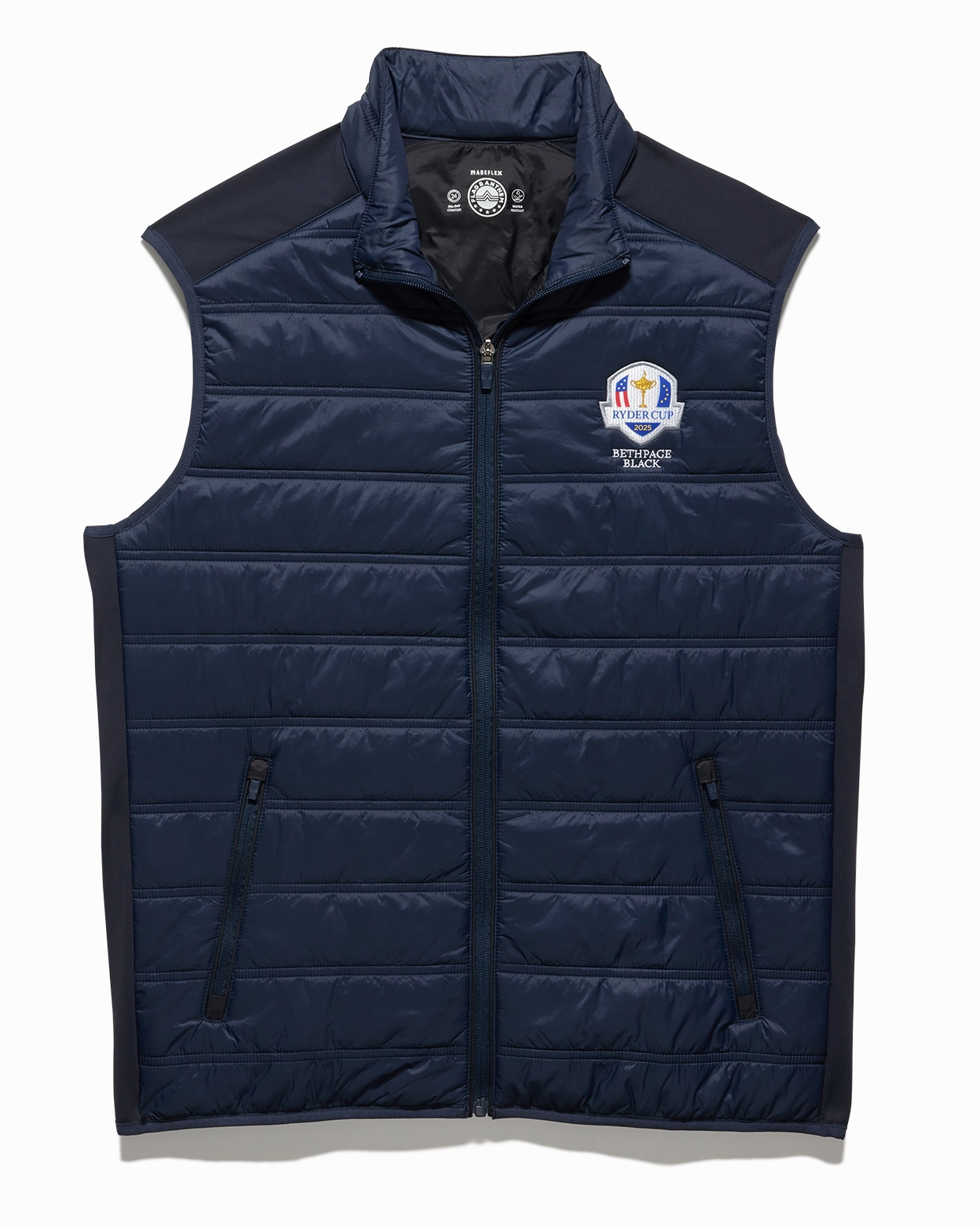 2025 RYDER CUP MOVEMENT PERFORMANCE PUFFER VEST Flexible Cuffs