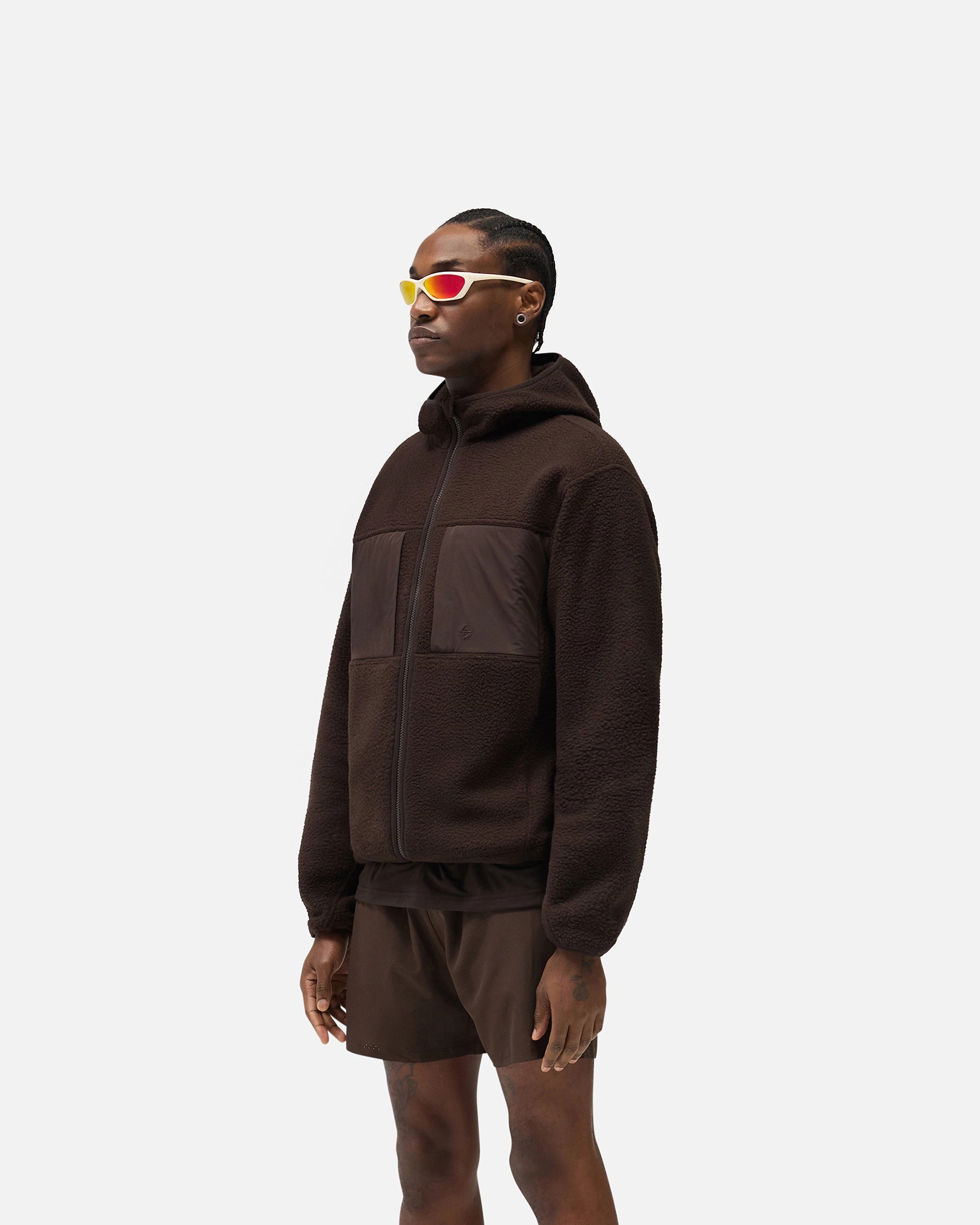 Multi Layer Option 247 Borg Fleece - Chocolate