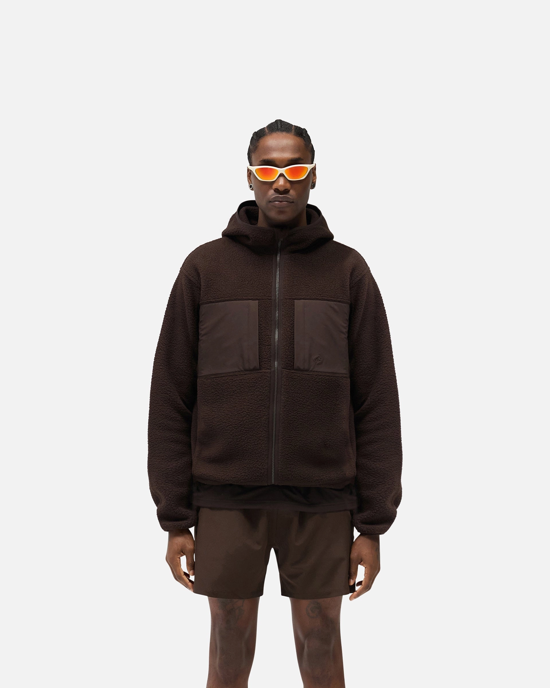 Extended Coverage Modern Minimal 247 Borg Fleece - Chocolate