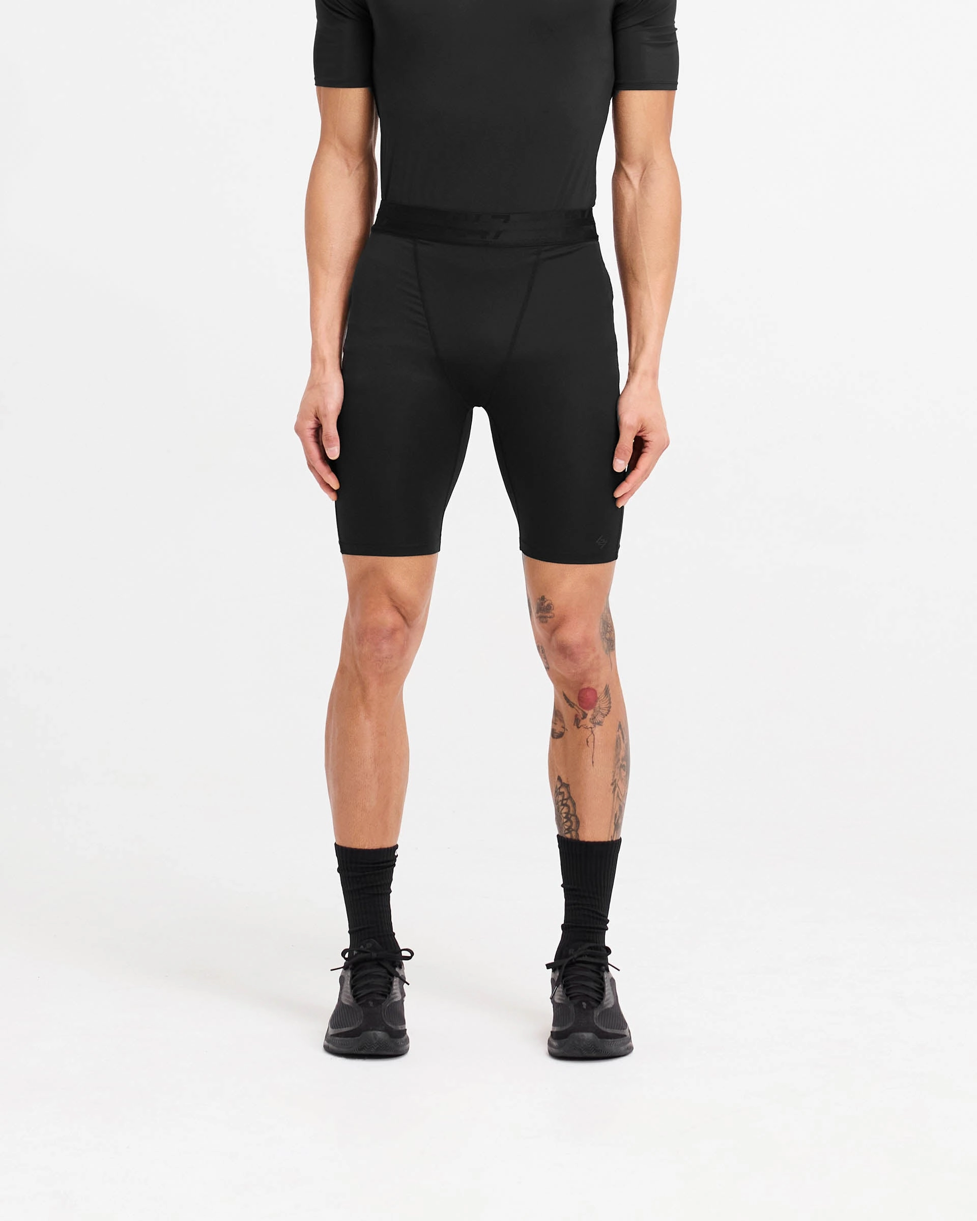 247 Compound Legging Short - Black Comfy Design