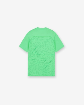 247 Contour Run T-Shirt - Speed Green Colorfast Dye