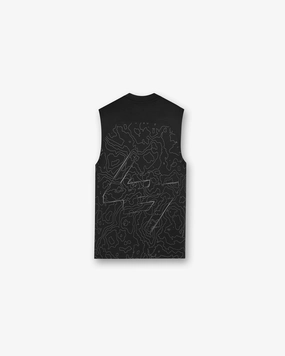 247 Contour Run Tank - Black MultipurposeCuffs Zip Up