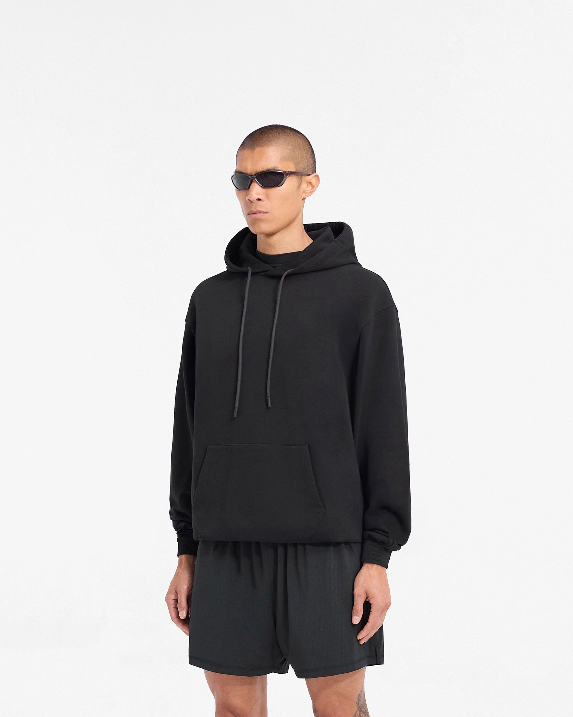 thermal fabric Midweight Material 247 DNA Oversized Hoodie - Black