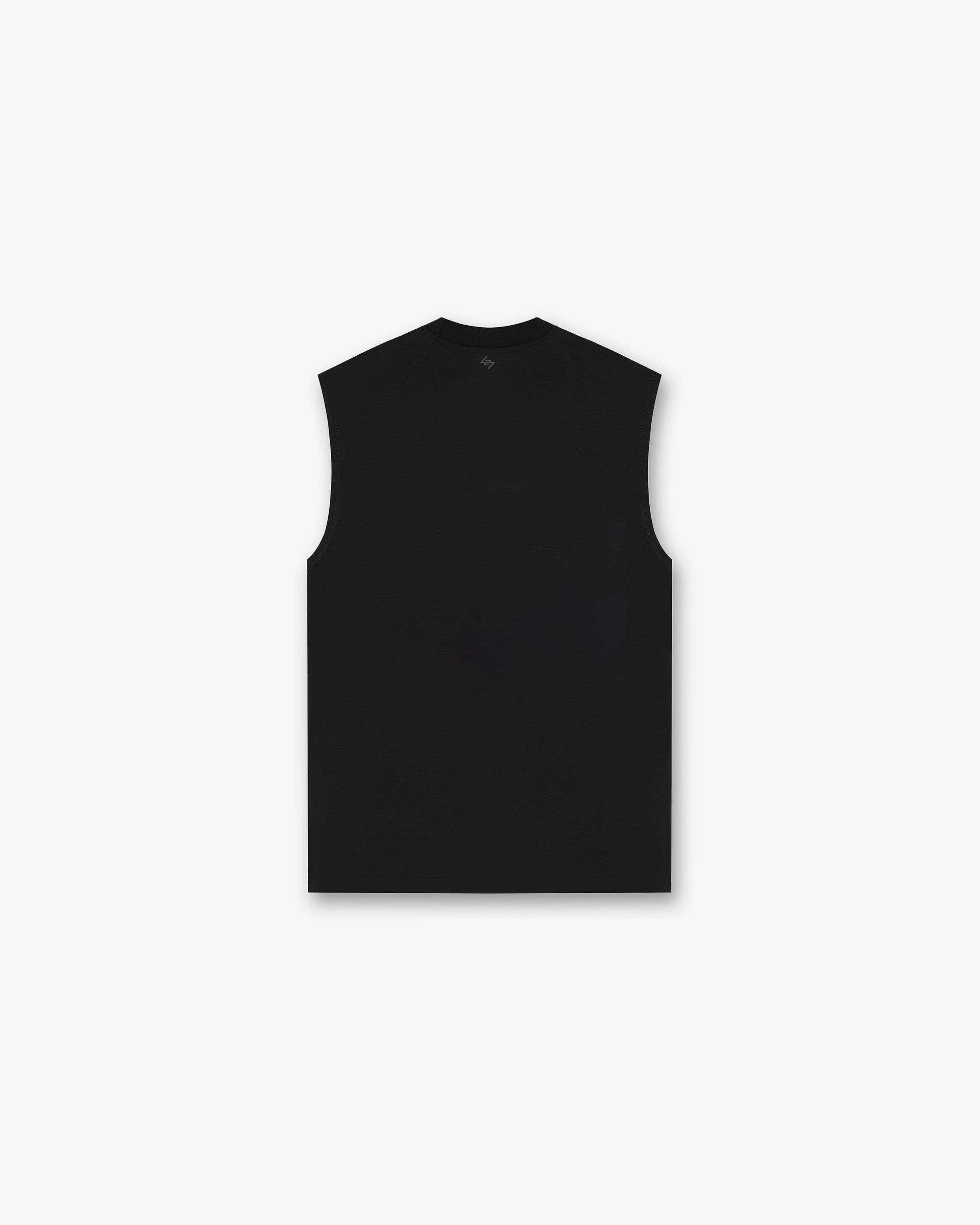Vintage Wash Effect 247 DNA Oversized Tank - Black
