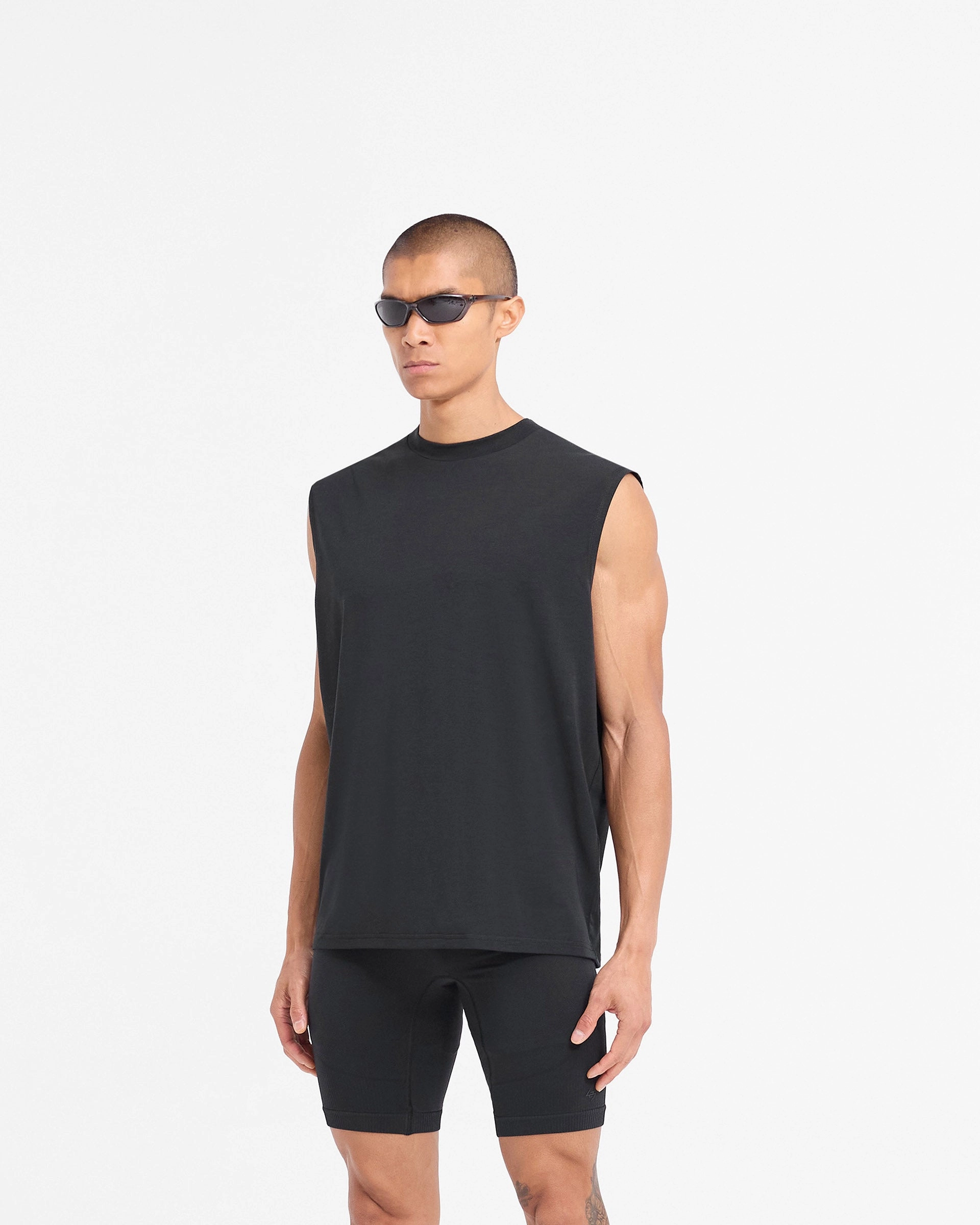 247 DNA Oversized Tank - Black Timeless Fit Comfortable Wear
