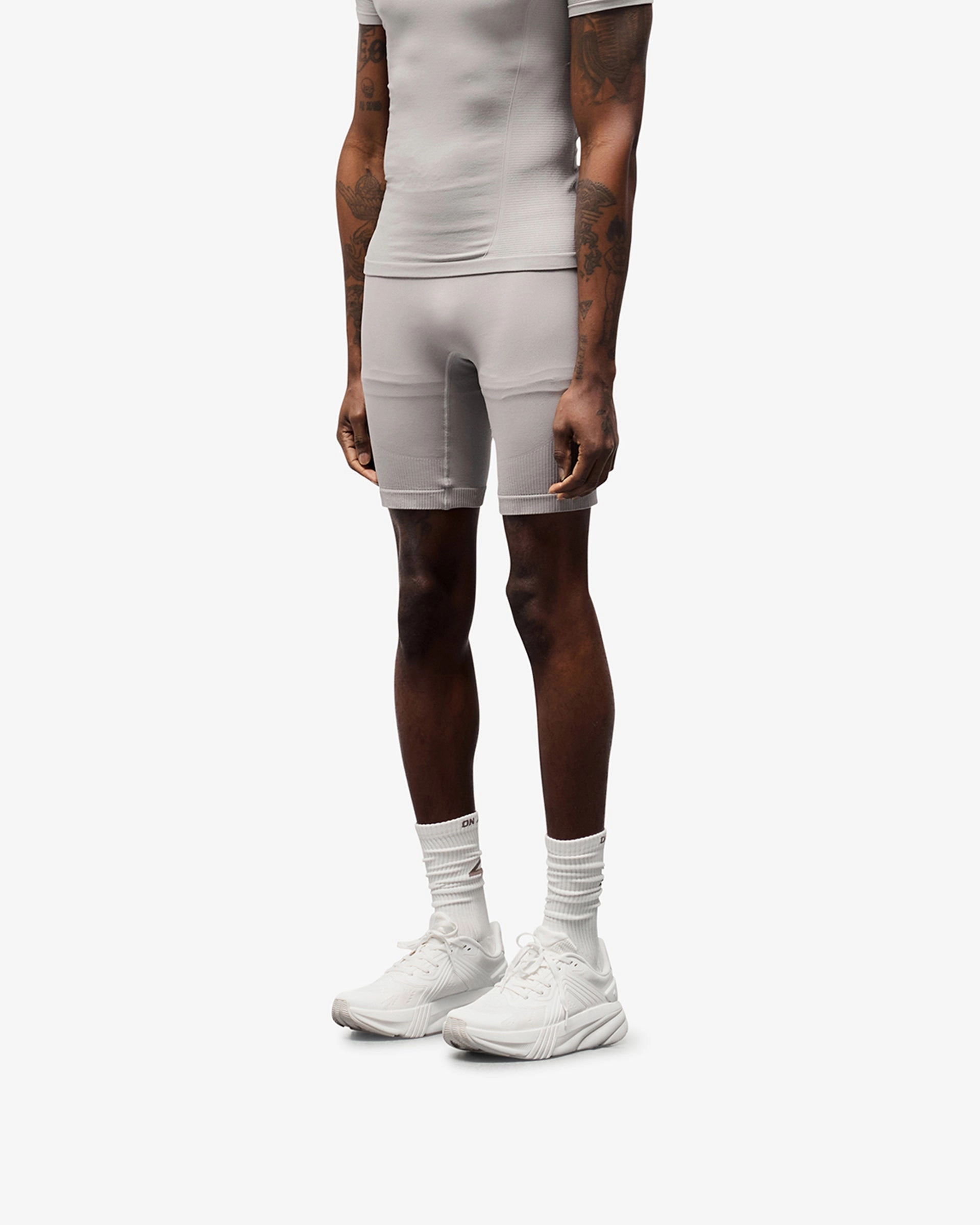 concert outfit color - fast 247 DNA Seamless Shorts - Titanium