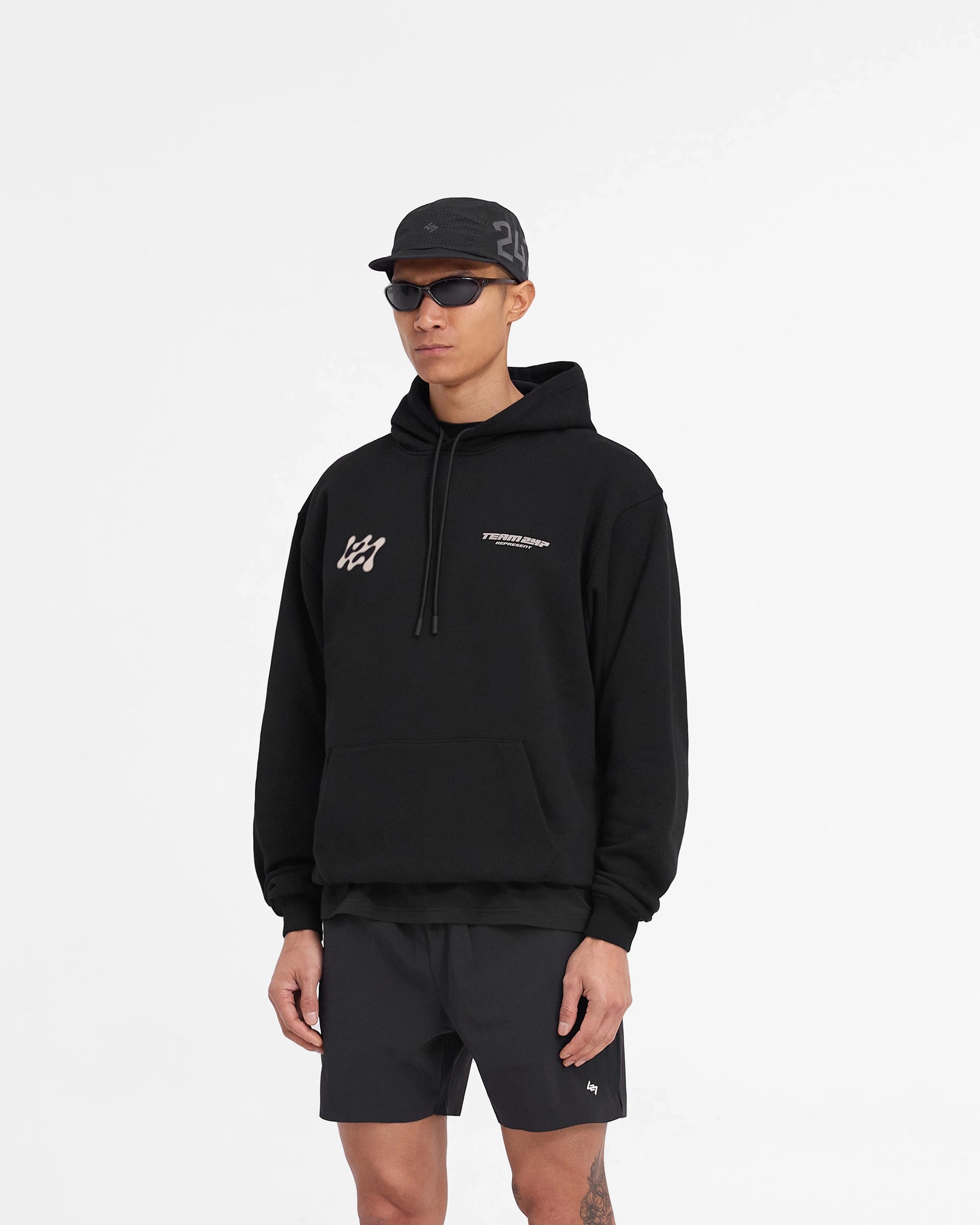 Lifestyle Apparel Pullover Style 247 Future Terrains Oversized Hoodie - Black