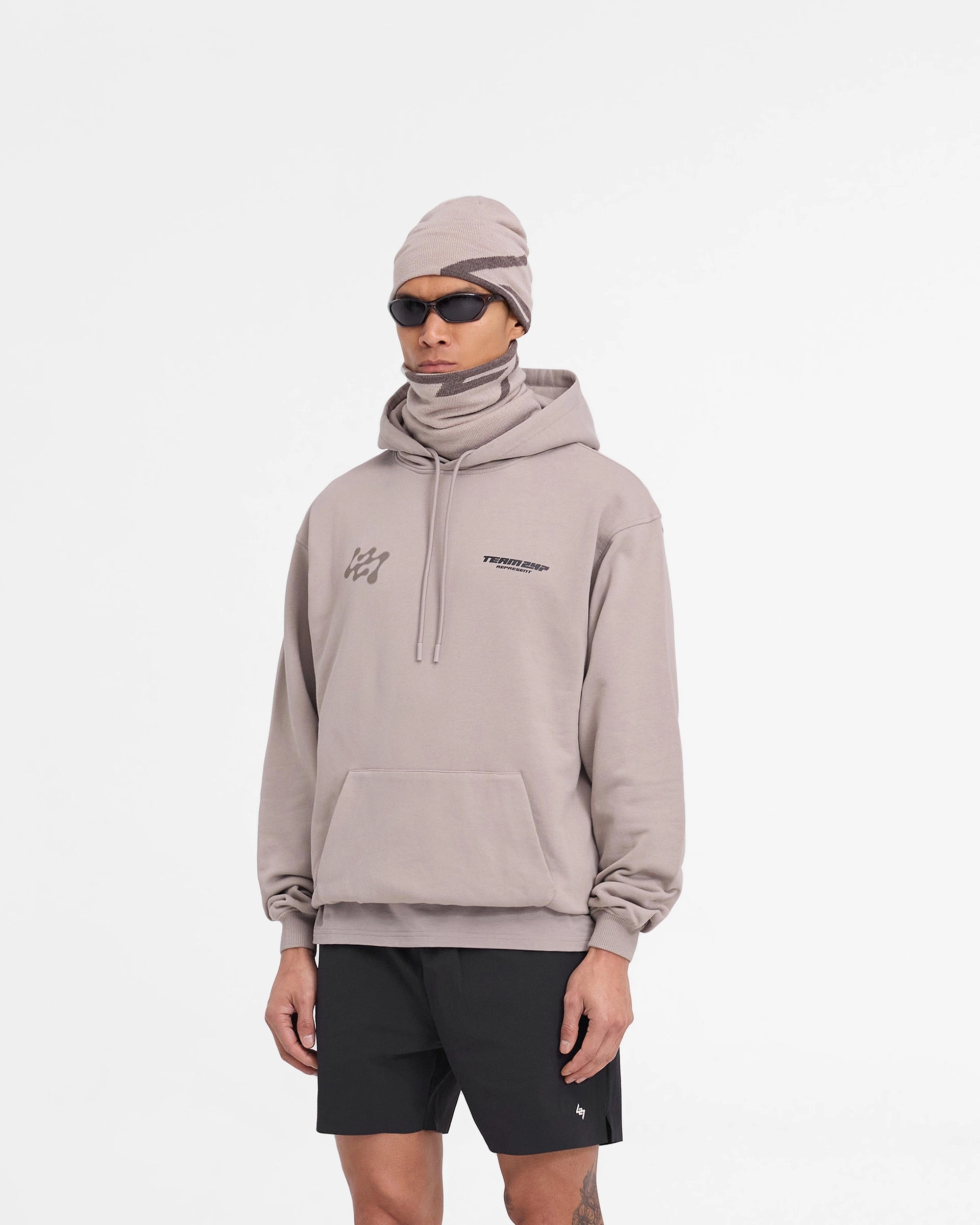 247 Future Terrains Oversized Hoodie - Moonrock Cozy Flex