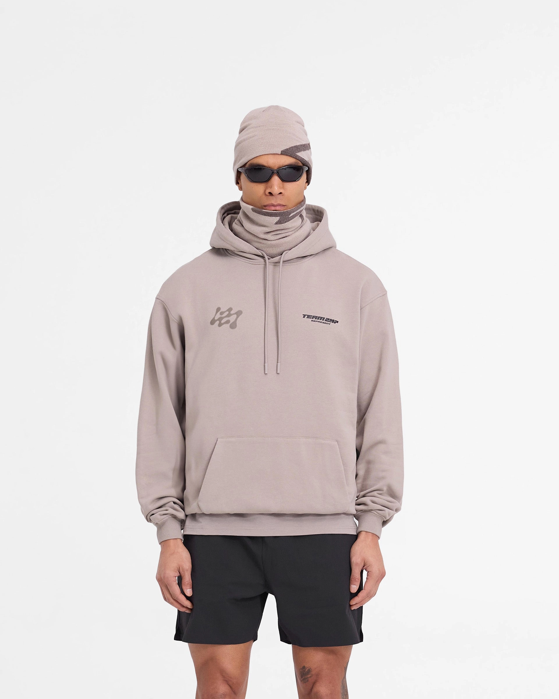 247 Future Terrains Oversized Hoodie - Moonrock Mardi Gras wear Date night