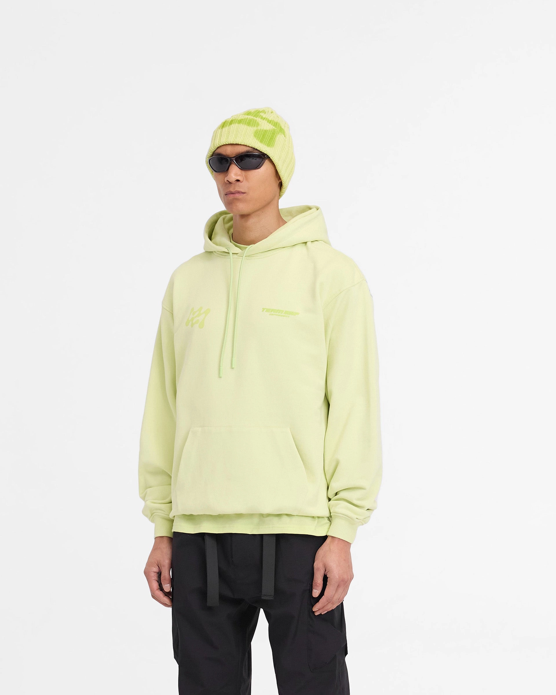247 Future Terrains Oversized Hoodie - Shadow Lime Removable Hood Thylacine like