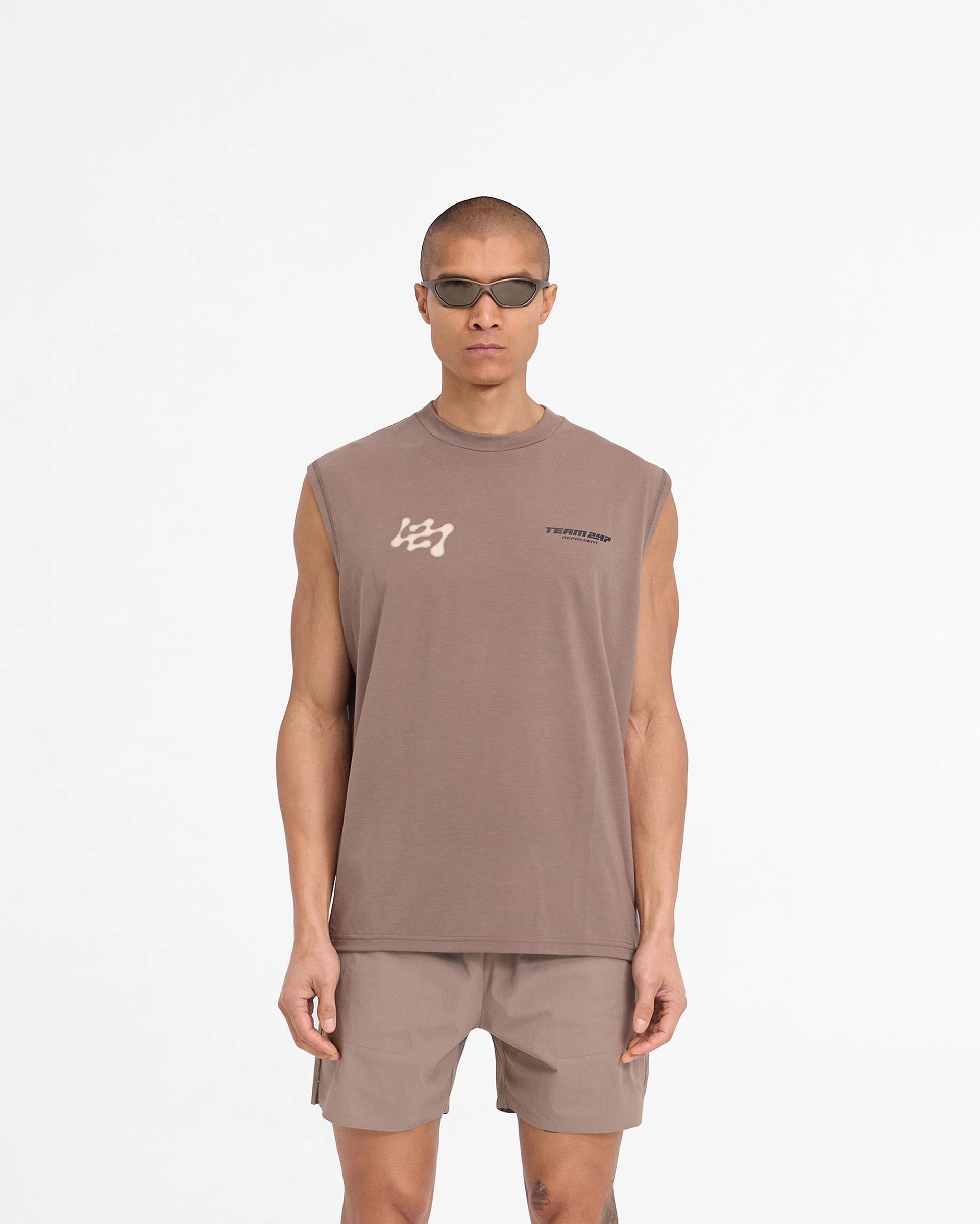 Smooth Neckline Prom 247 Future Terrains Oversized Tank - Umber