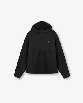 Hollow Fiber Fill 247 Hooded Quarter Zip - Black