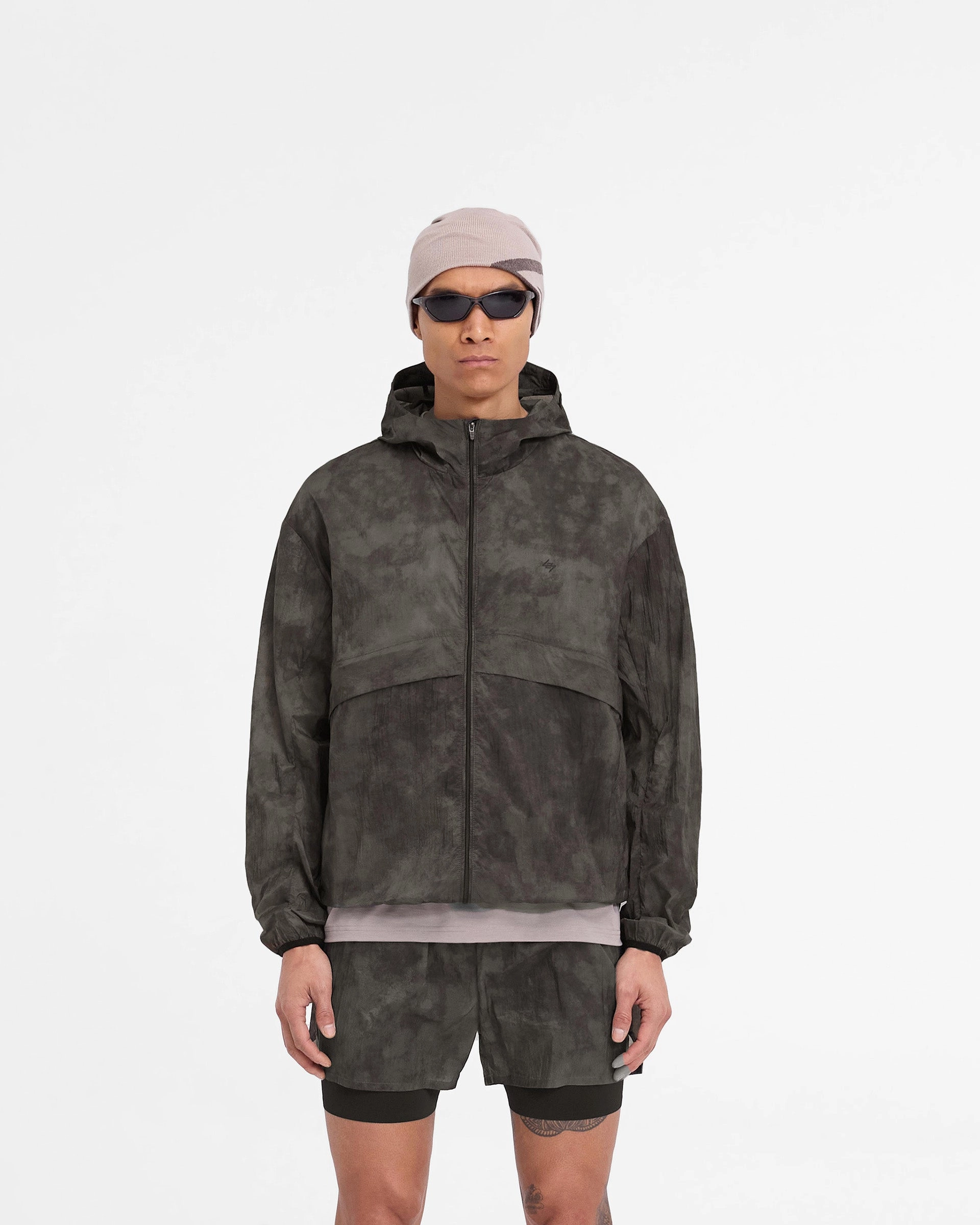 247 Hooded Training Jacket - Terrain Lightweight Polyester Blend