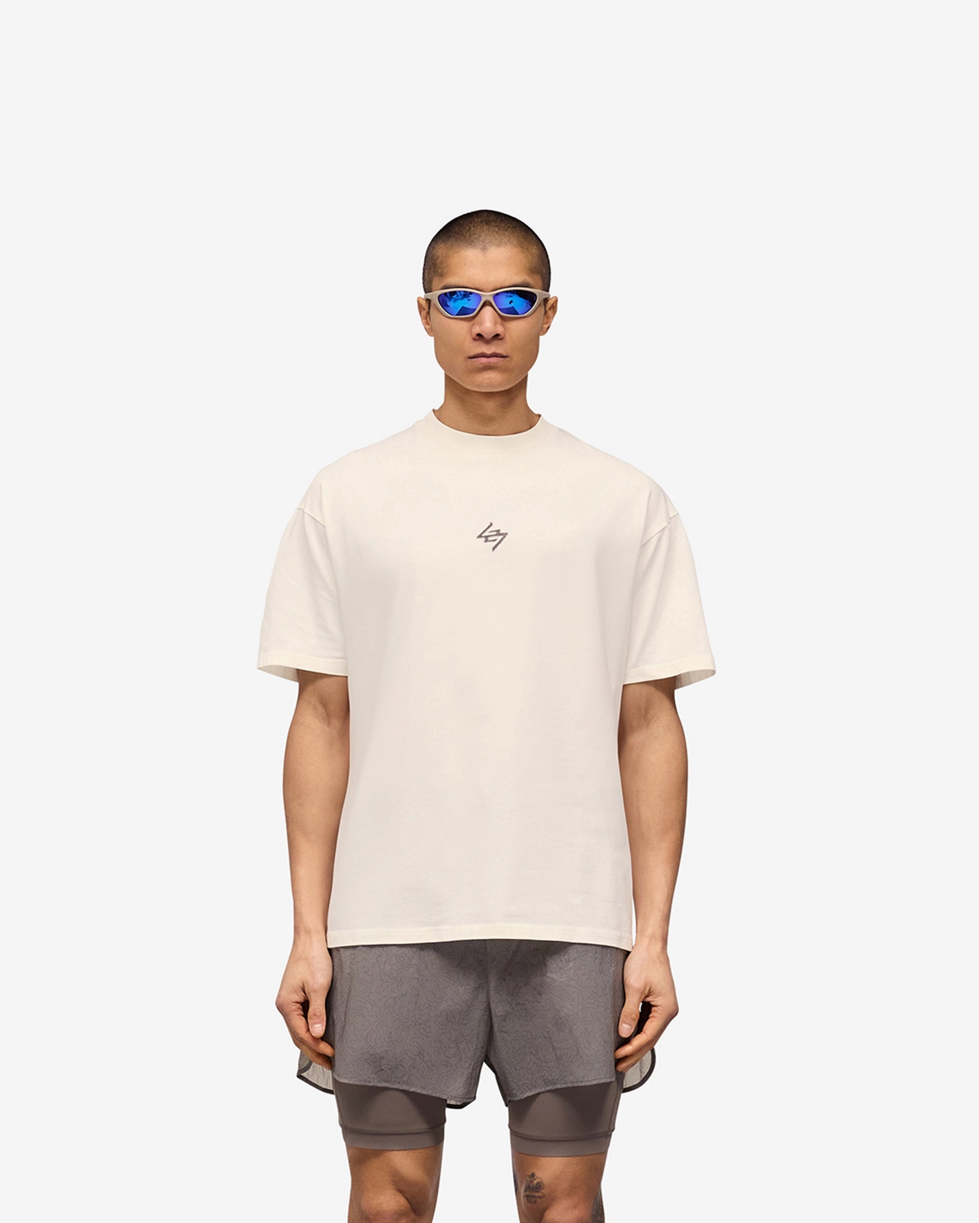 247 Motion Oversized T-Shirt - Flat White Travel convenience