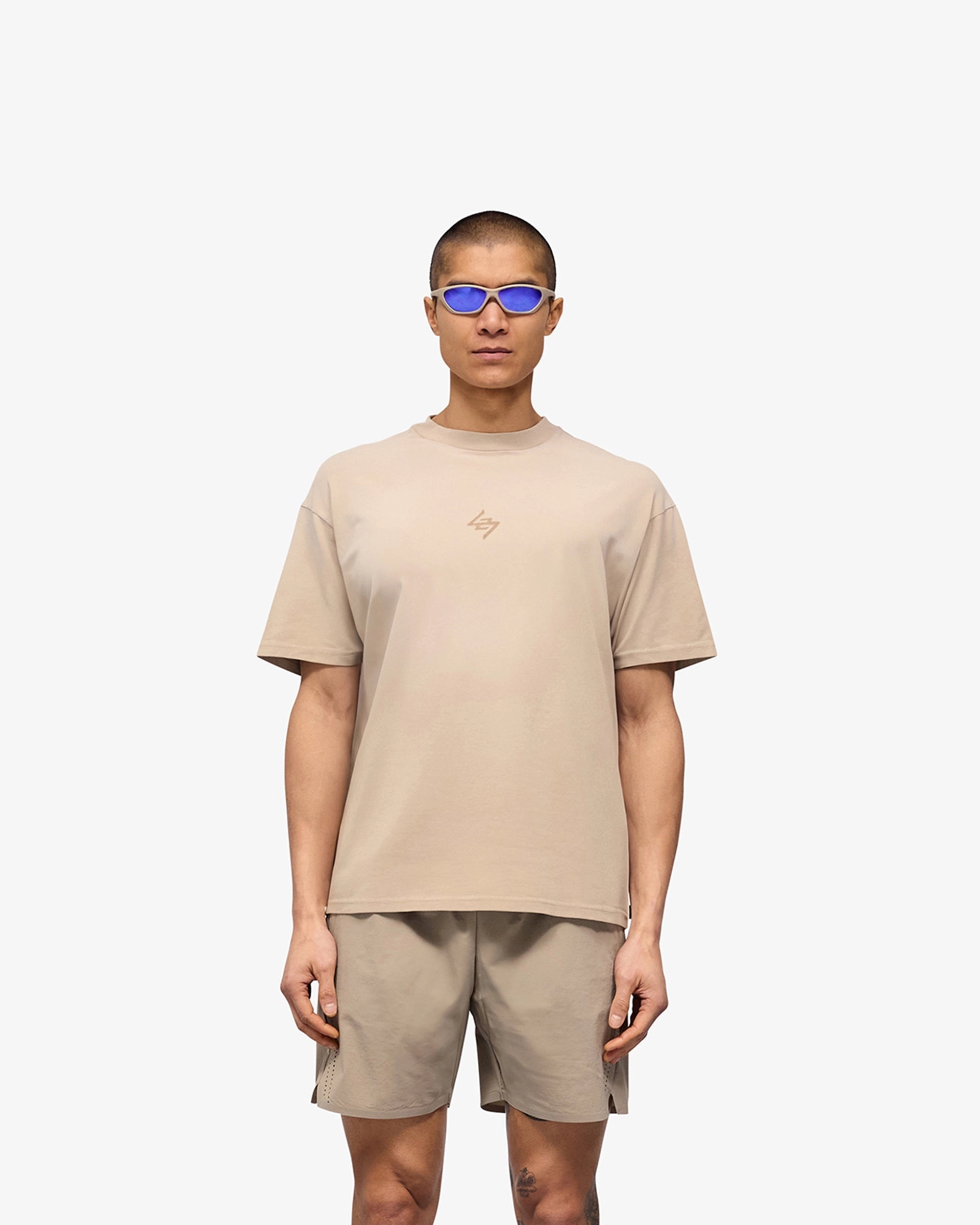 247 Motion Oversized T-Shirt - Pebble Casual Ease
