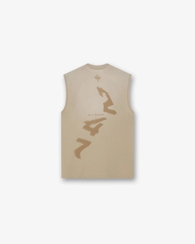 Summer Style Everyday Fashion Look 247 Motion Oversized Tank - Pebble