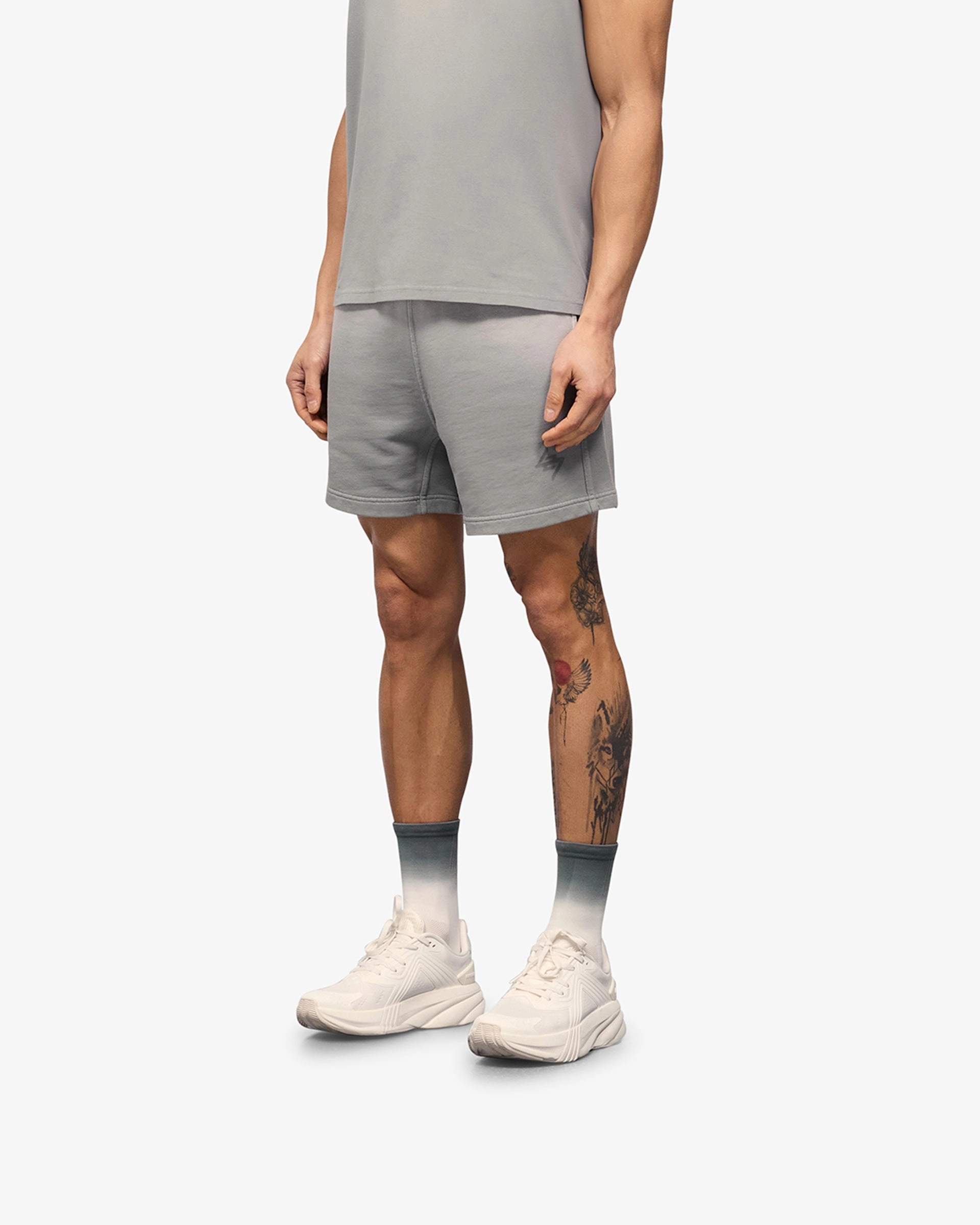 Street Mood Multi Panel Cut 247 Motion Shorts - Titanium