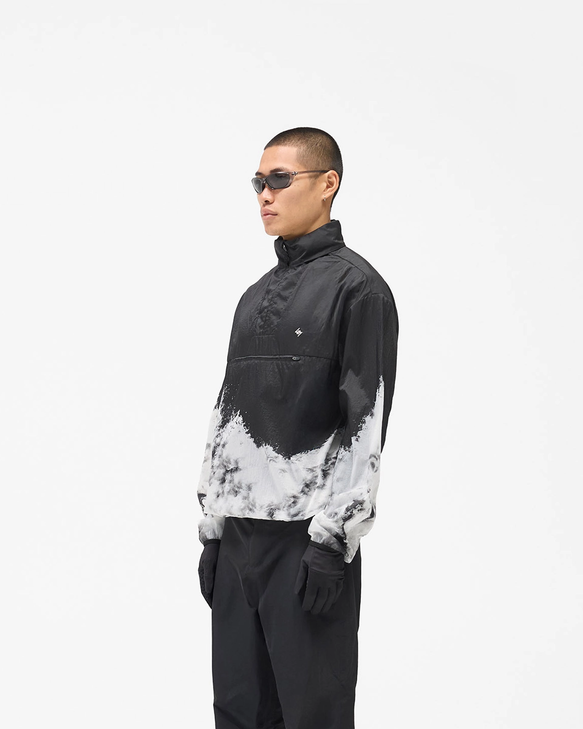 247 Overhead Training Jacket - Black Weather Fit AdjustableHood