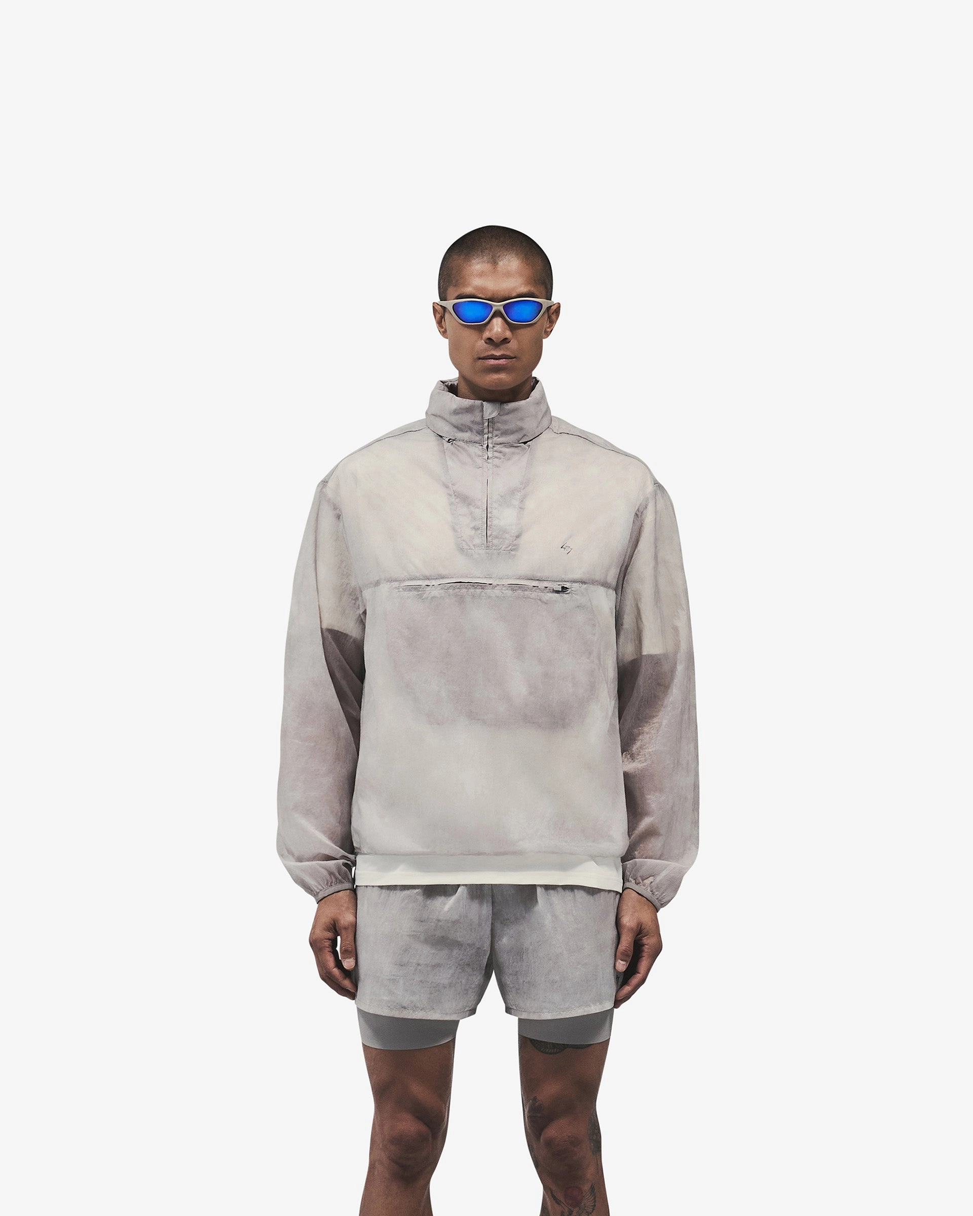 AdjustableCuffs Multi Layer Construction 247 Overhead Training Jacket - Chalk