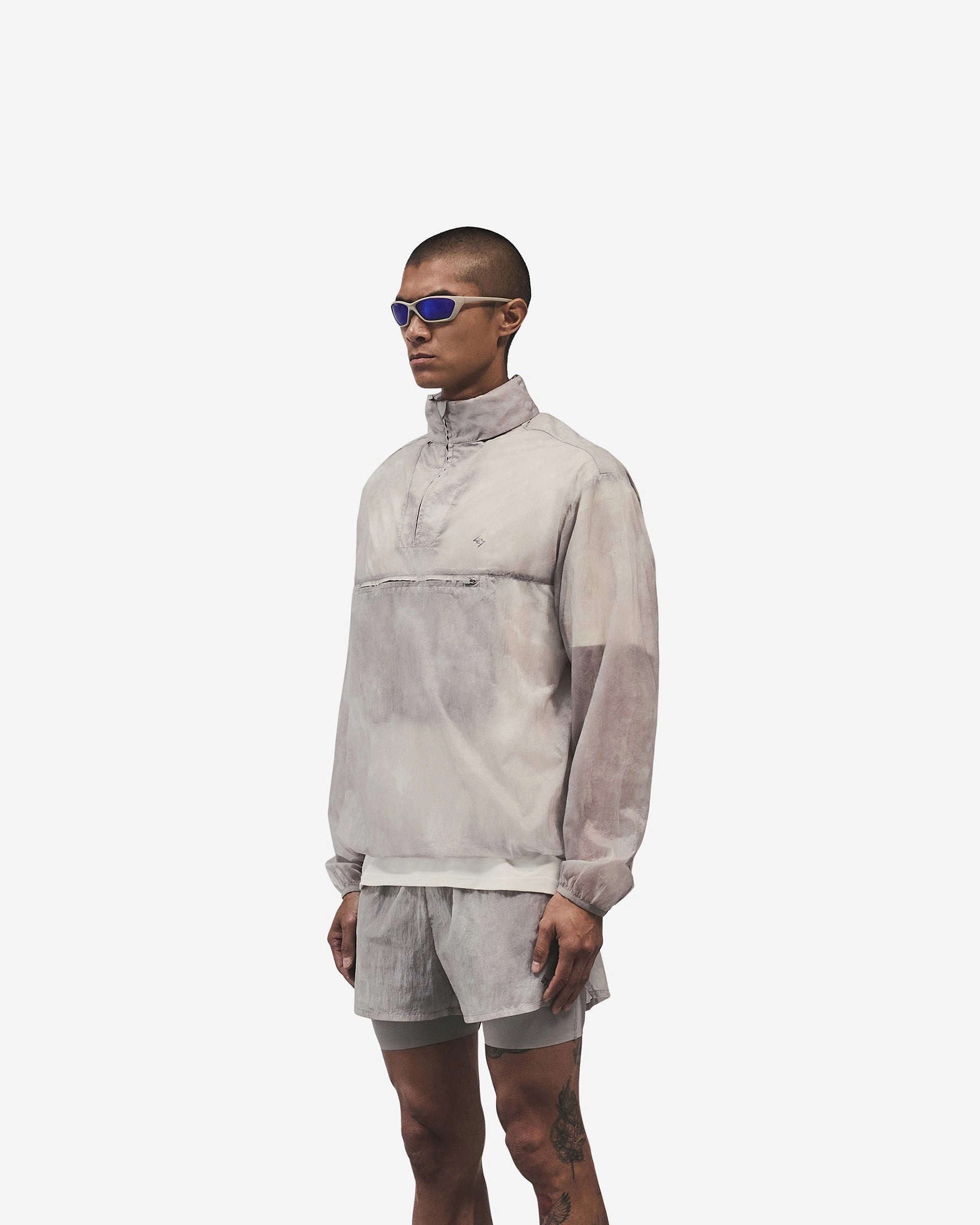 247 Overhead Training Jacket - Chalk RecycledPolyester