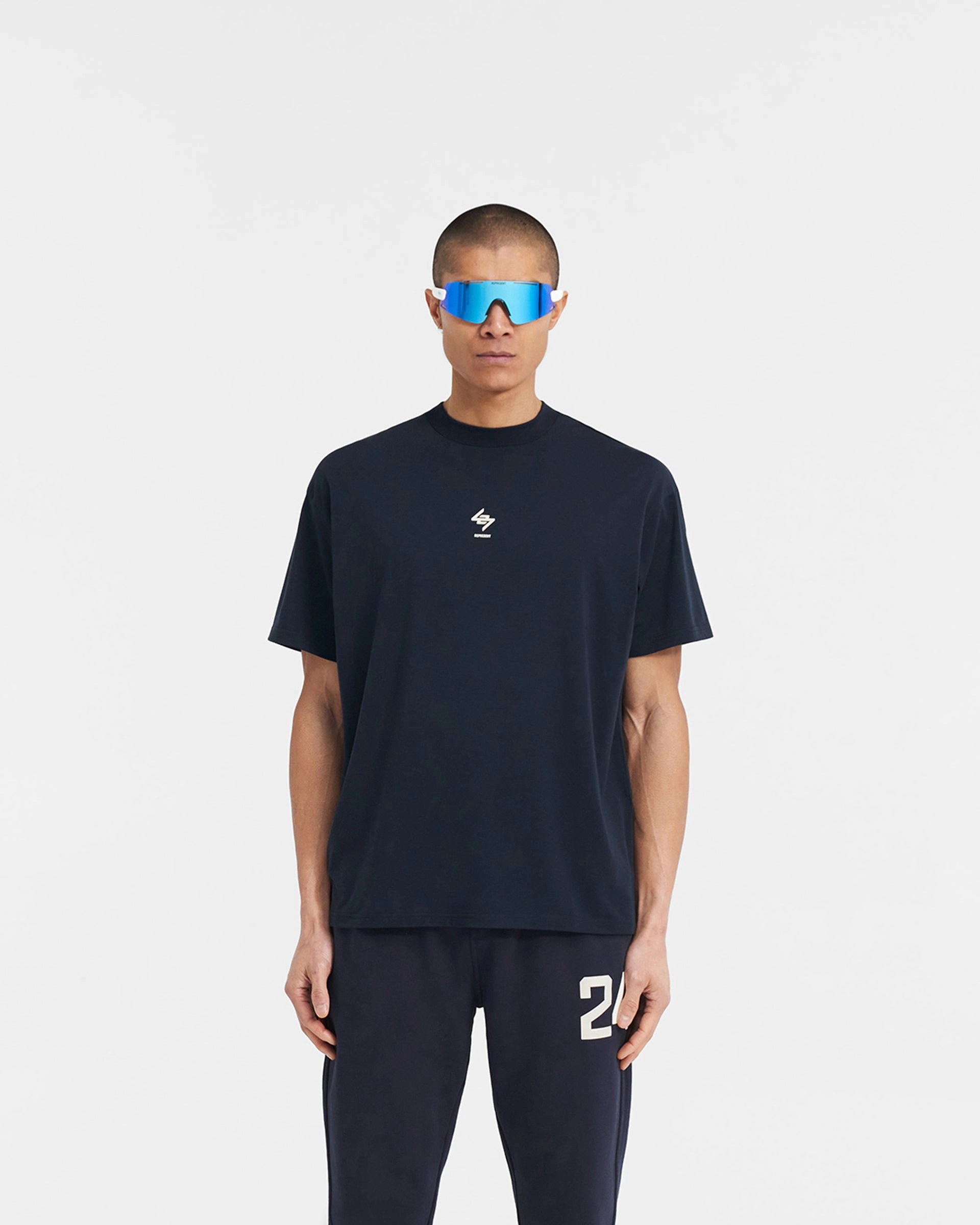 All Day Wear Essential Wear 247 Oversized T-Shirt - Navy