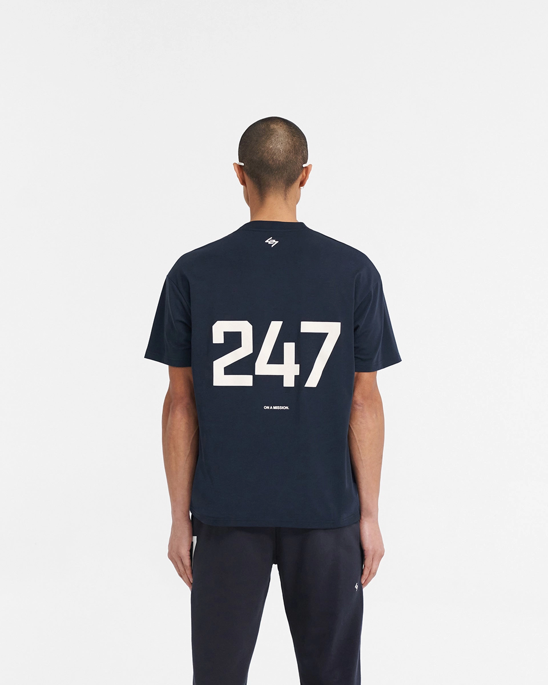 247 Oversized T-Shirt - Navy Plus Size