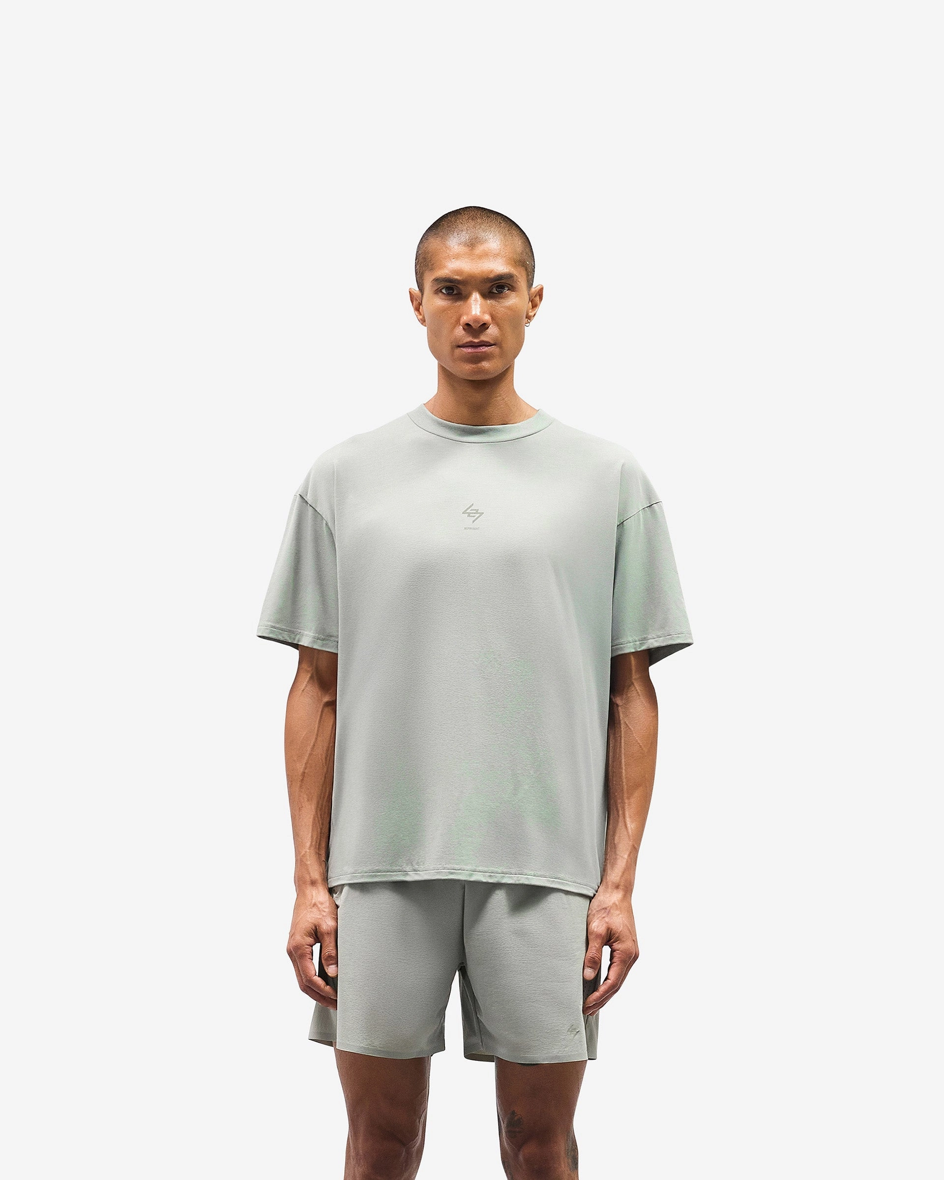247 Oversized T-Shirt - Sage Cozy Comfort Design Essential Casual