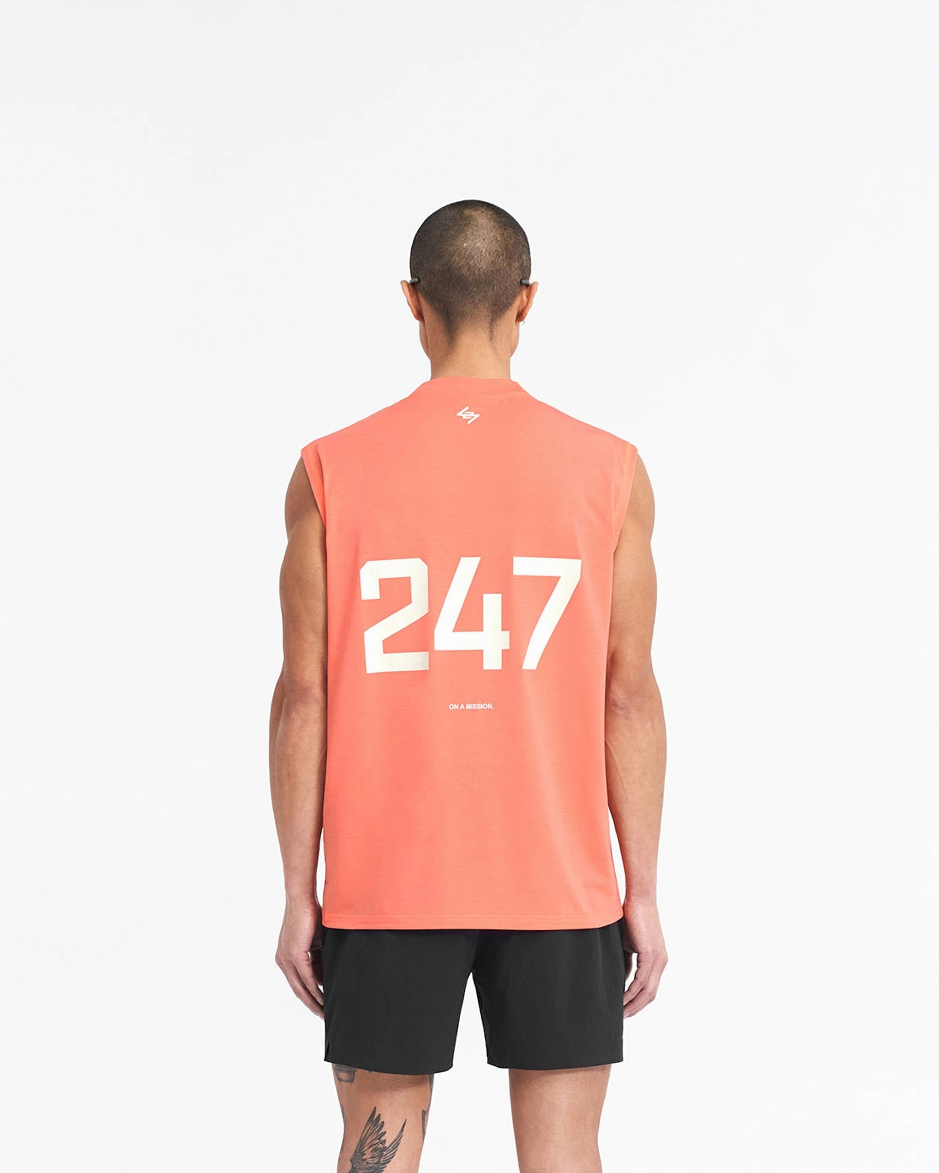 ComfortOptimizedConstruction Gym workout 247 Oversized Tank - Coral