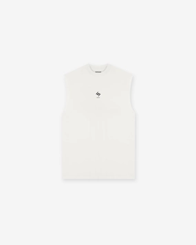 anniversary 247 Oversized Tank - Flat White