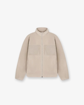 Snag Free Zipper Technology Soft Texture 247 Polar Panelled Fleece - Pebble