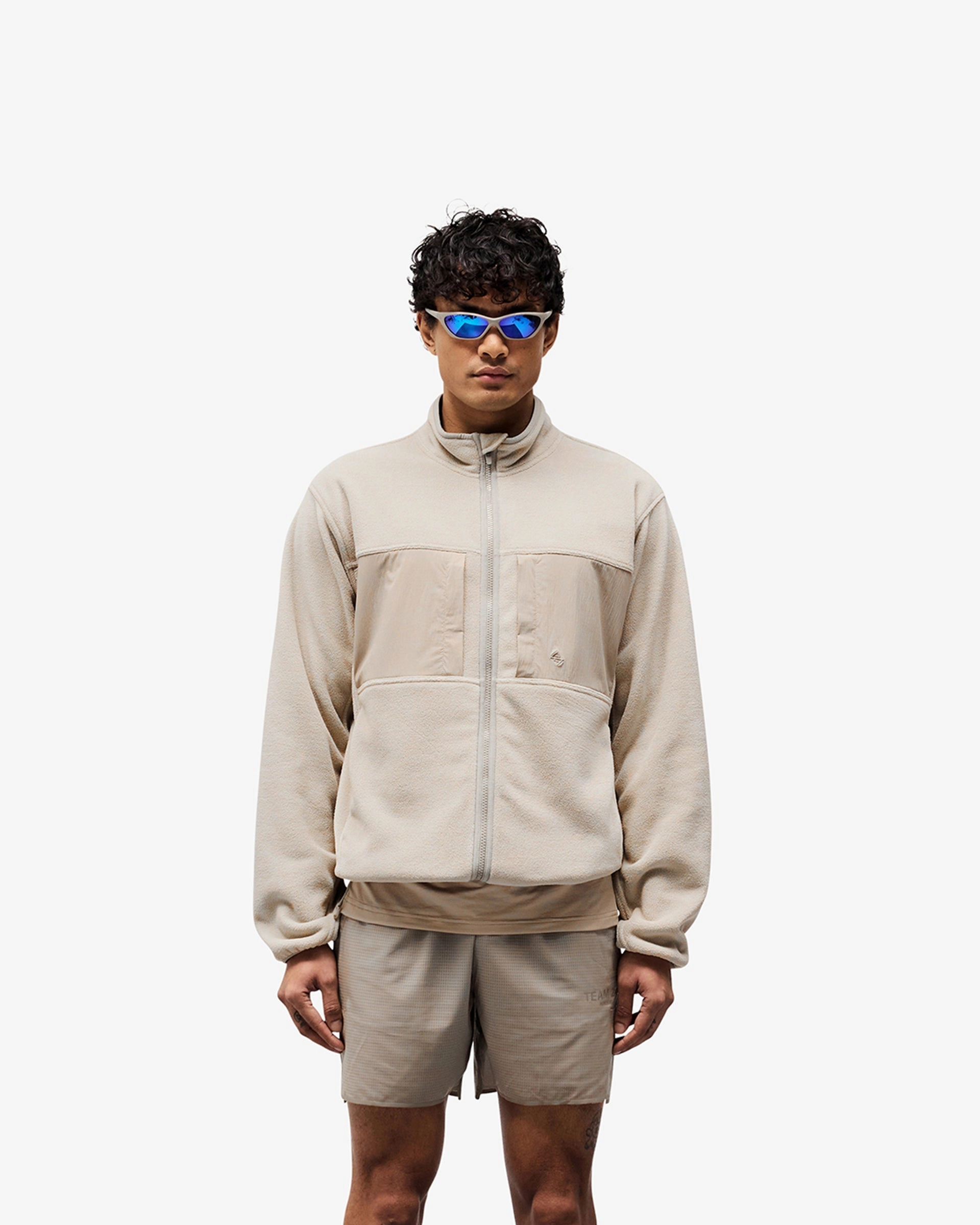 Weatherproof Zippers FleeceLined 247 Polar Panelled Fleece - Pebble