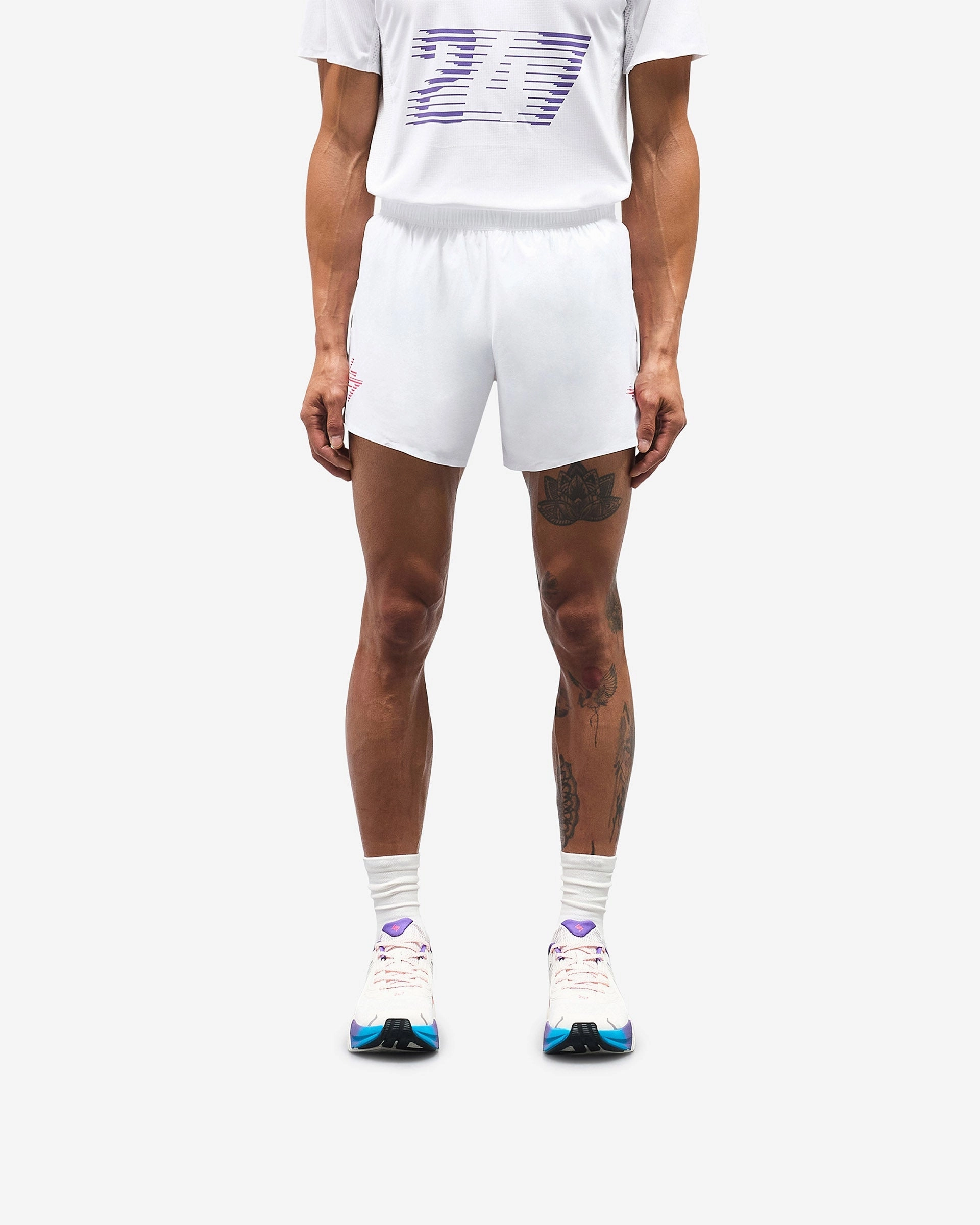 247 Race Marathon Short - White sophisticated appearance Easy Wear