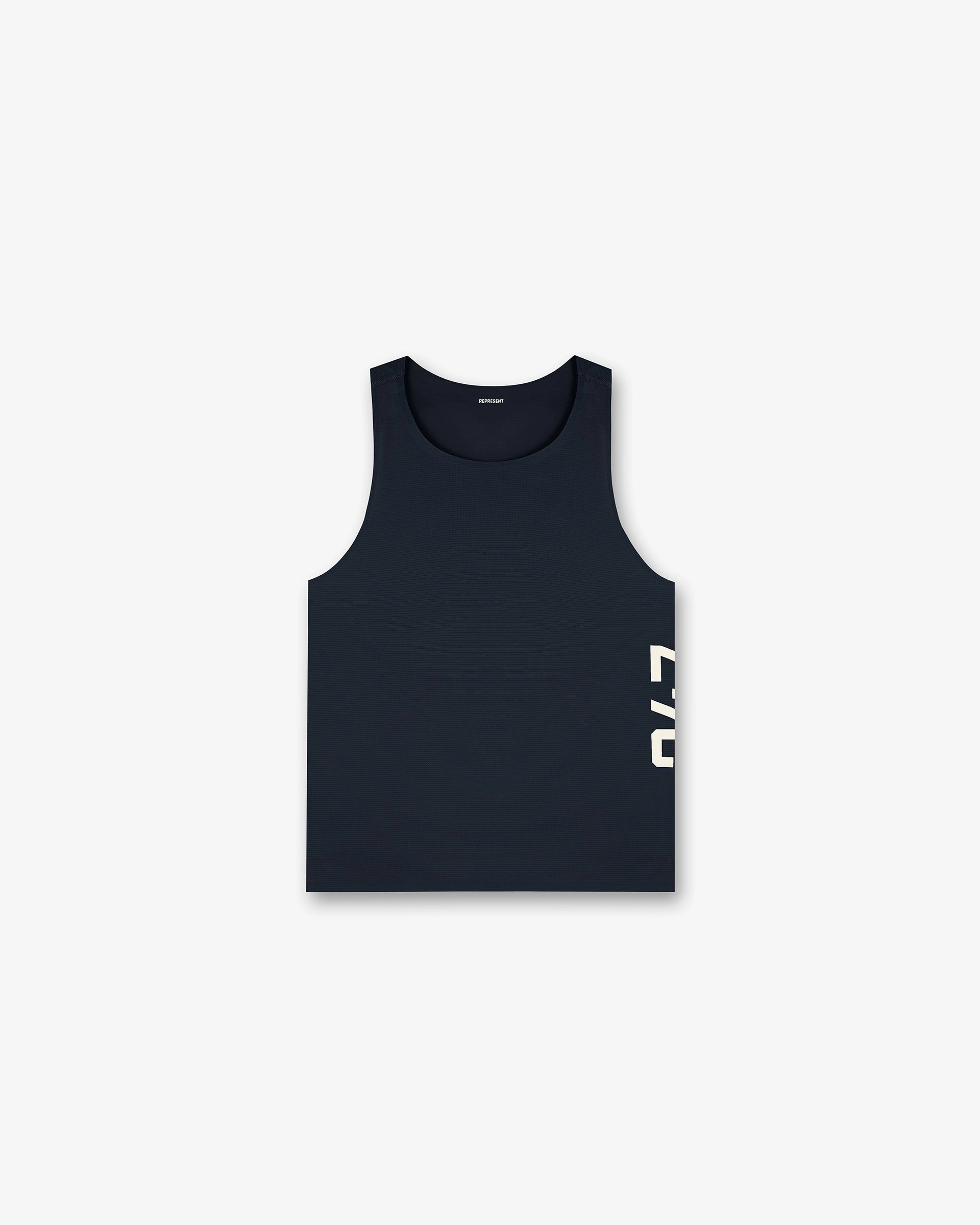 247 Singlet - Navy Comfy Waistband