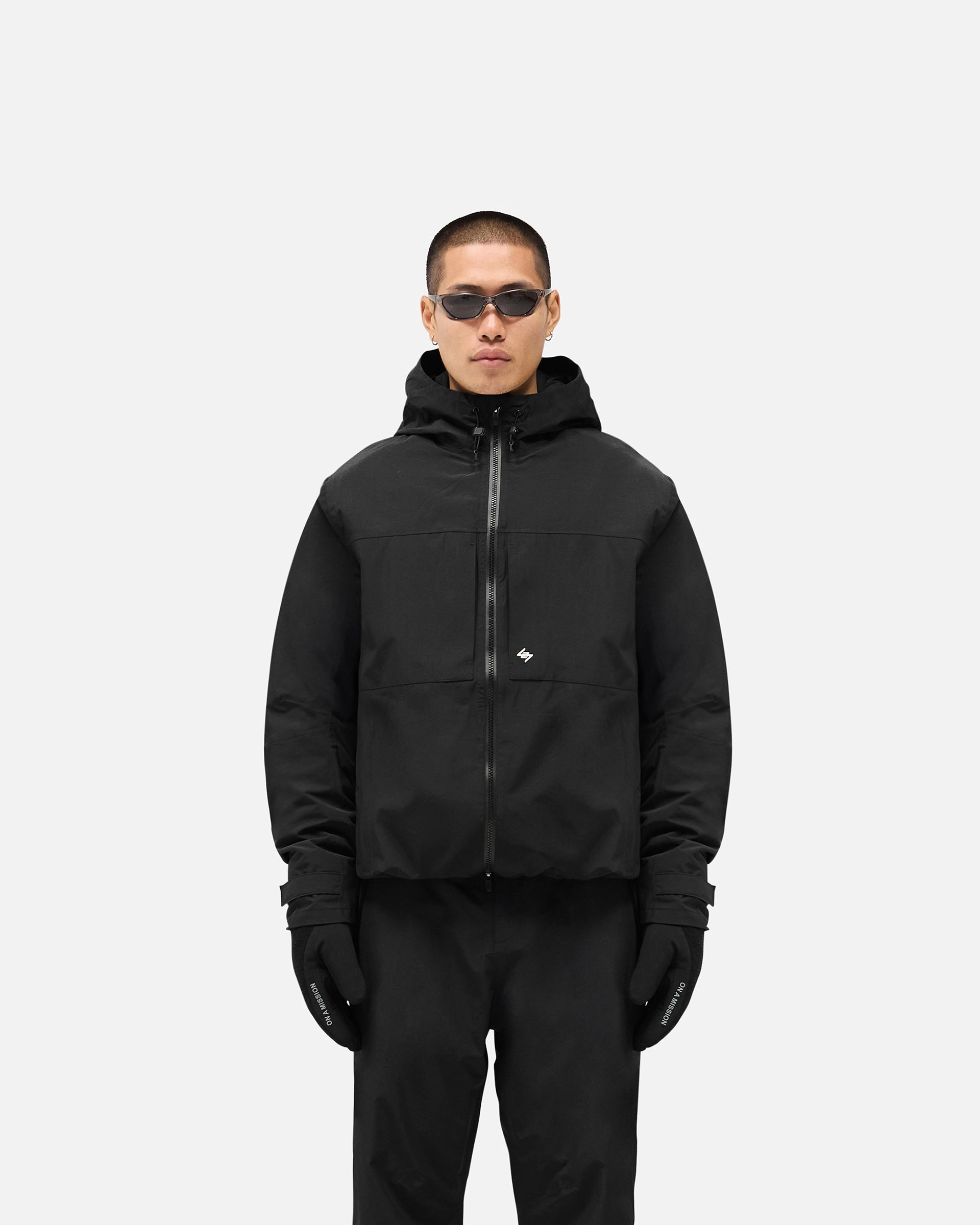 247 Taped Jacket - Black Utility Inspired Look Multi Pocket System