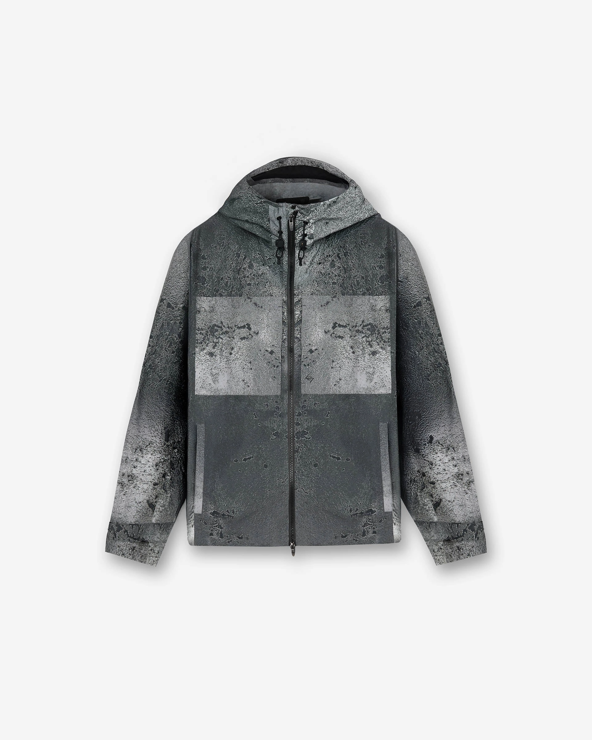 High Neck 247 Taped Jacket - Chrome