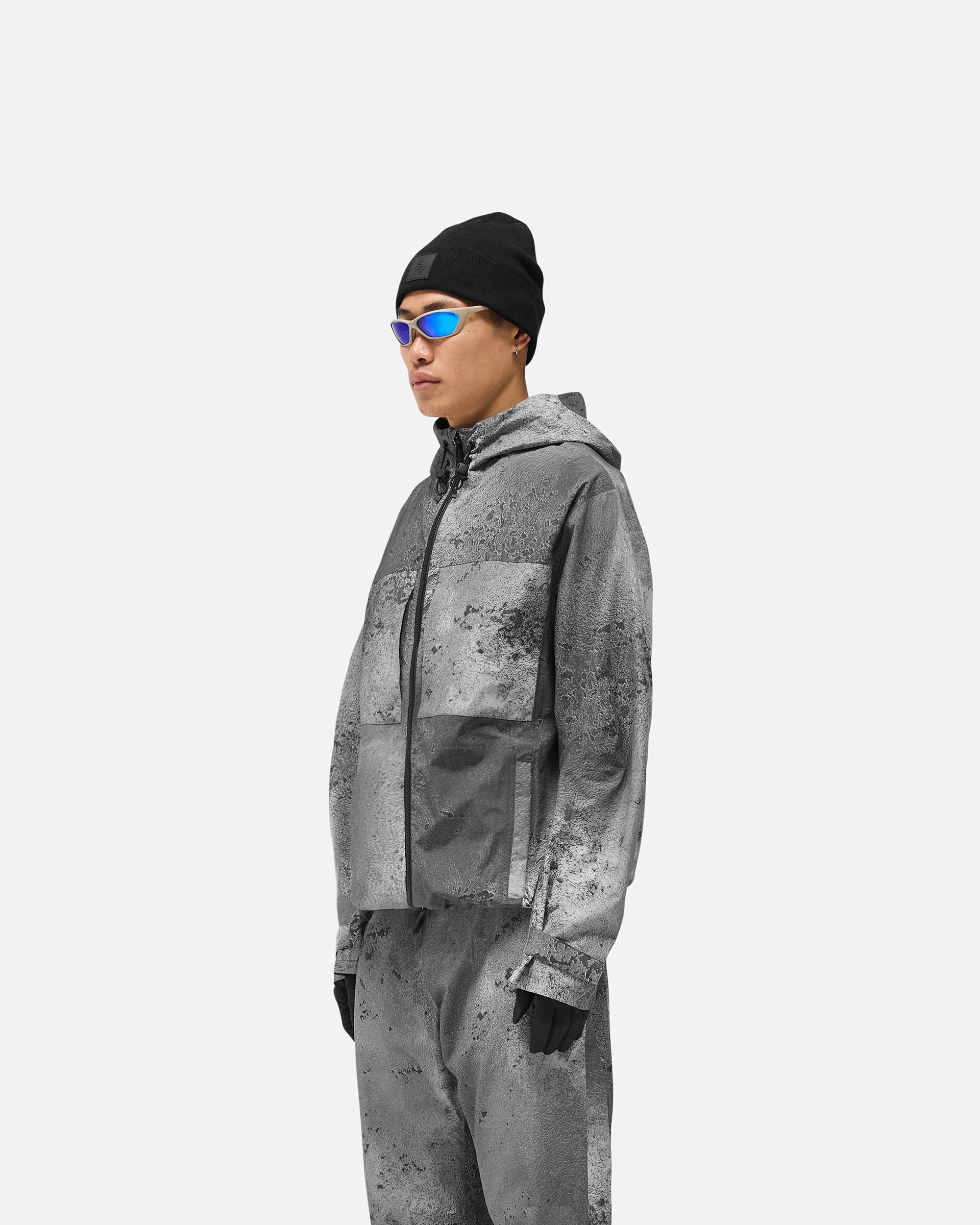 Insulated Core Technology Glossy Finish 247 Taped Jacket - Chrome