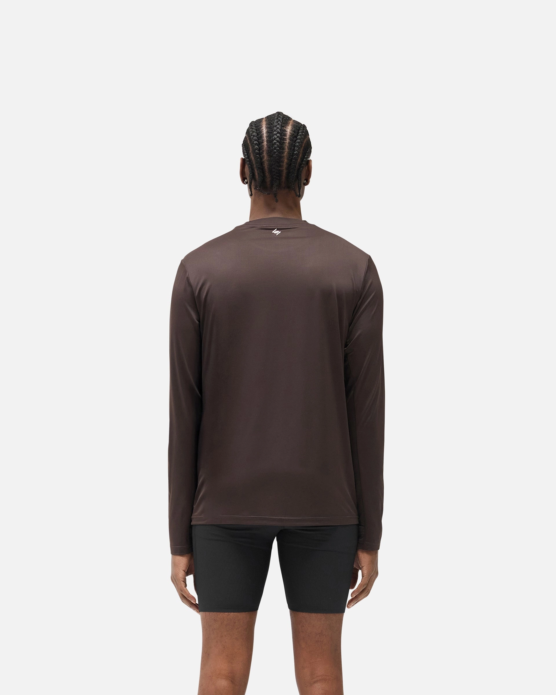 All Season Wear Fresh Trend 247 Trail Long Sleeve T-Shirt - Chocolate