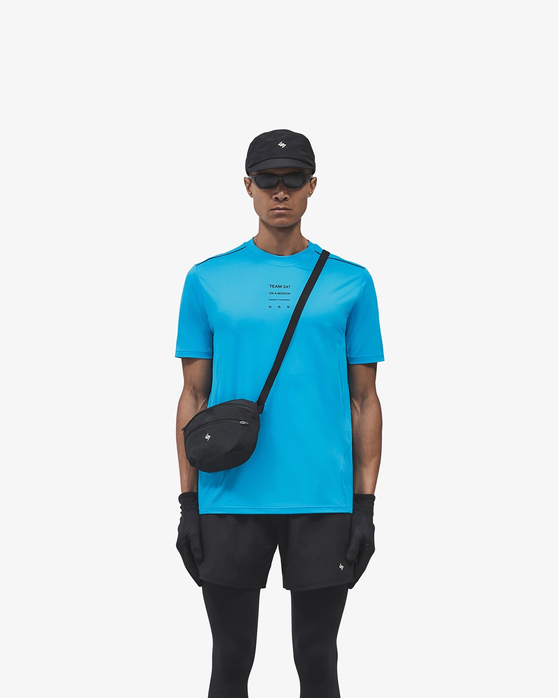 247 Trail T-Shirt - Electric Blue City Smart Look