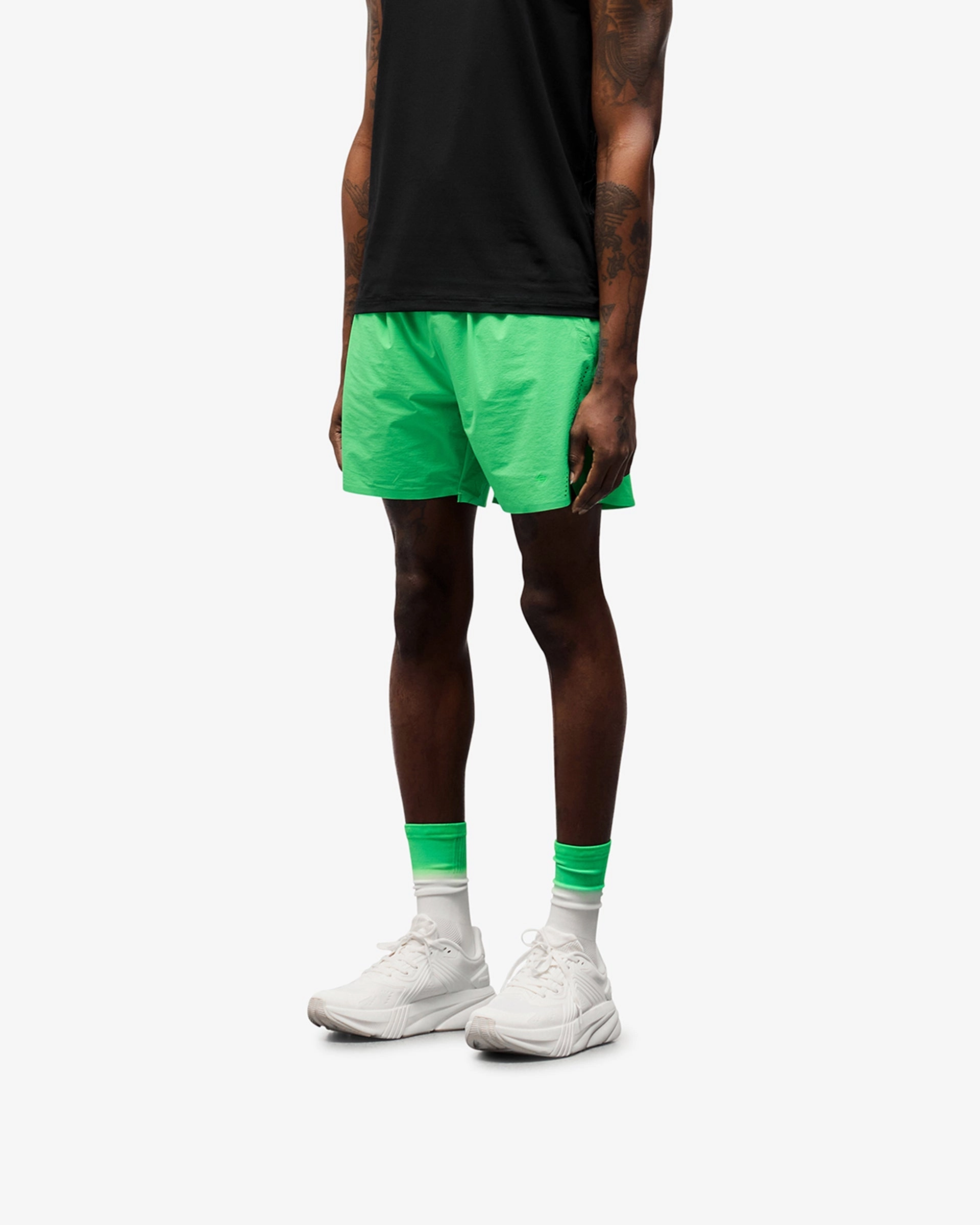 247 Training Shorts - Speed Green Weightless Travel Design camping clothing