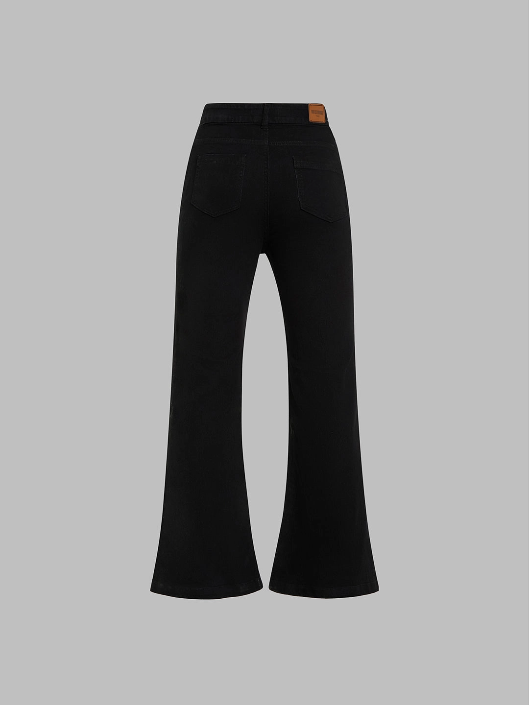 Edgy Design Smart Look 24/7 Comfort Black Bootcut High-Rise Stretchable Denim Jeans