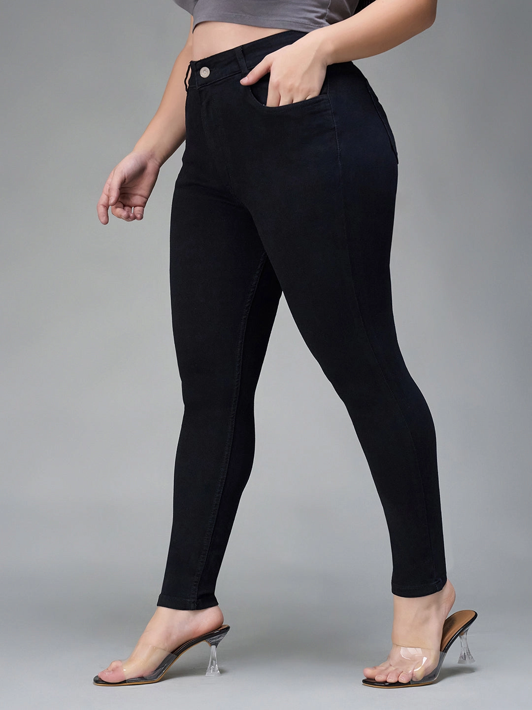 Everyday Piece 24/7 Comfort Black Skinny High-Rise Stretchable Denim Jeans