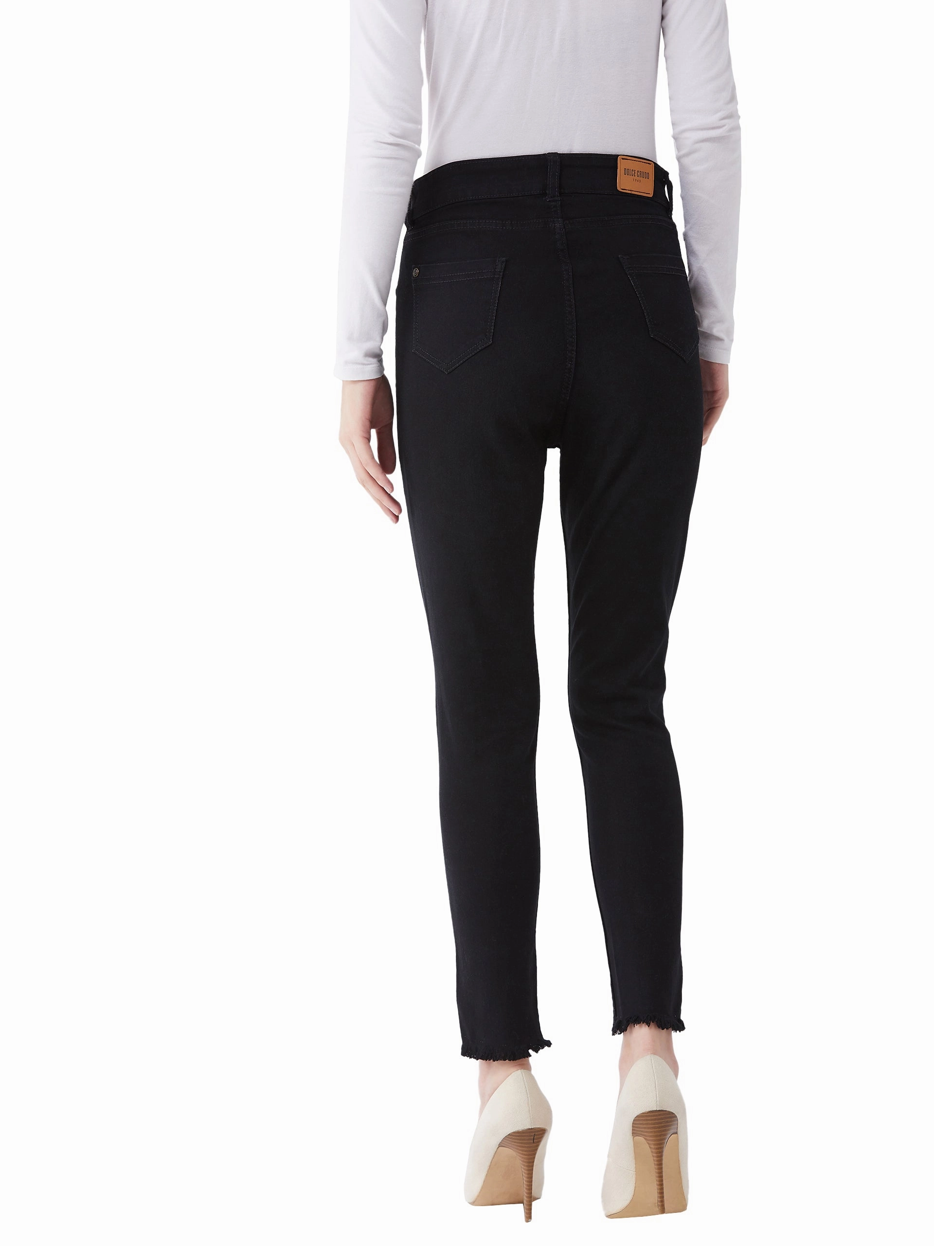 Easy Match 24/7 Comfort Black Slim-Fit High-Rise Denim Jeans