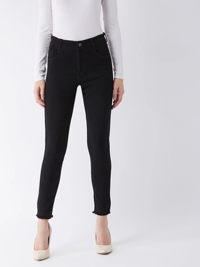 24/7 Comfort Black Slim-Fit High-Rise Denim Jeans All Around Fit