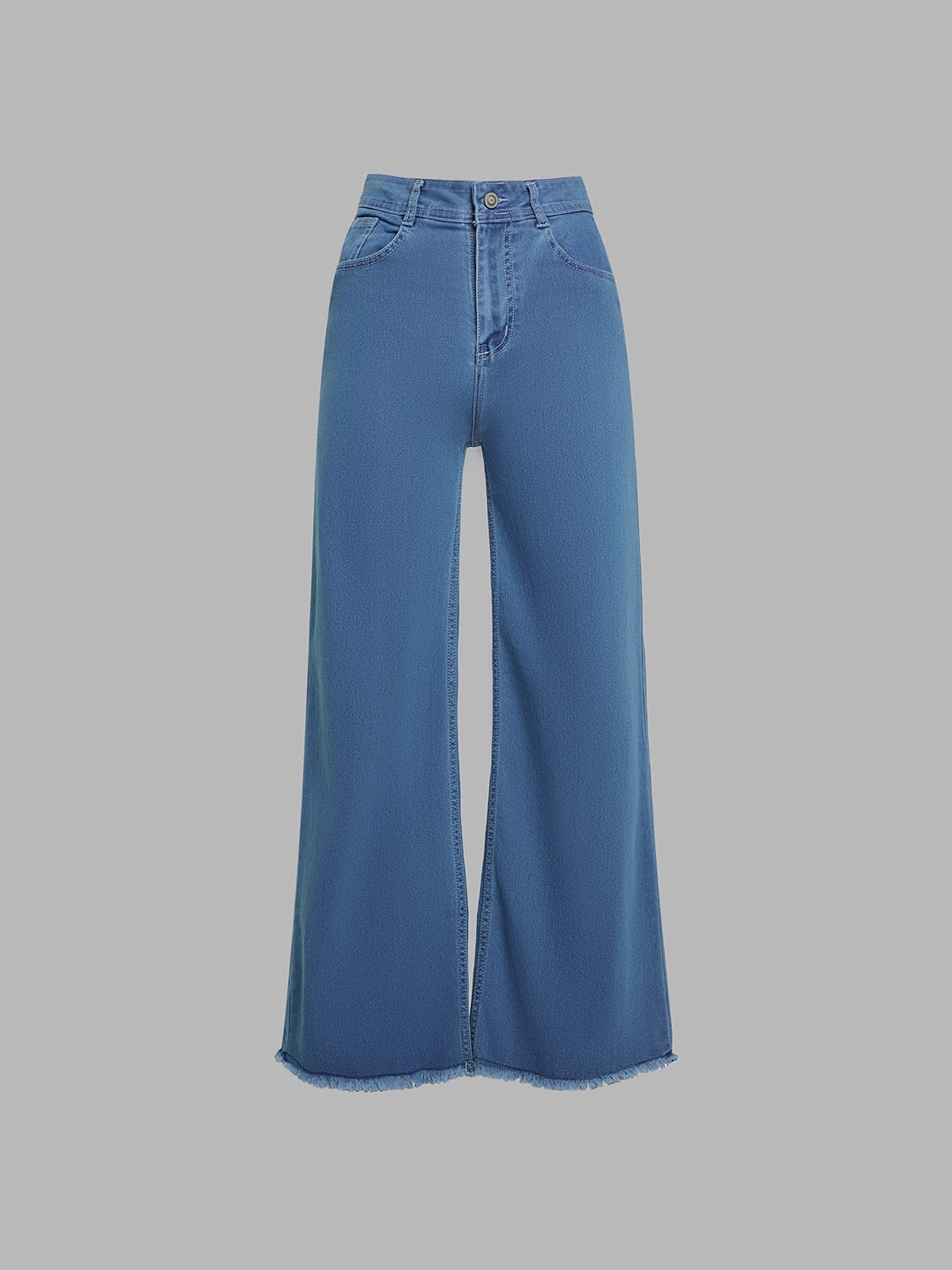 24/7 Comfort Blue Wide-Leg High-Rise Stretchable Denim Jeans All Style Fit Eco Friendly Chill Outfit Road Trip