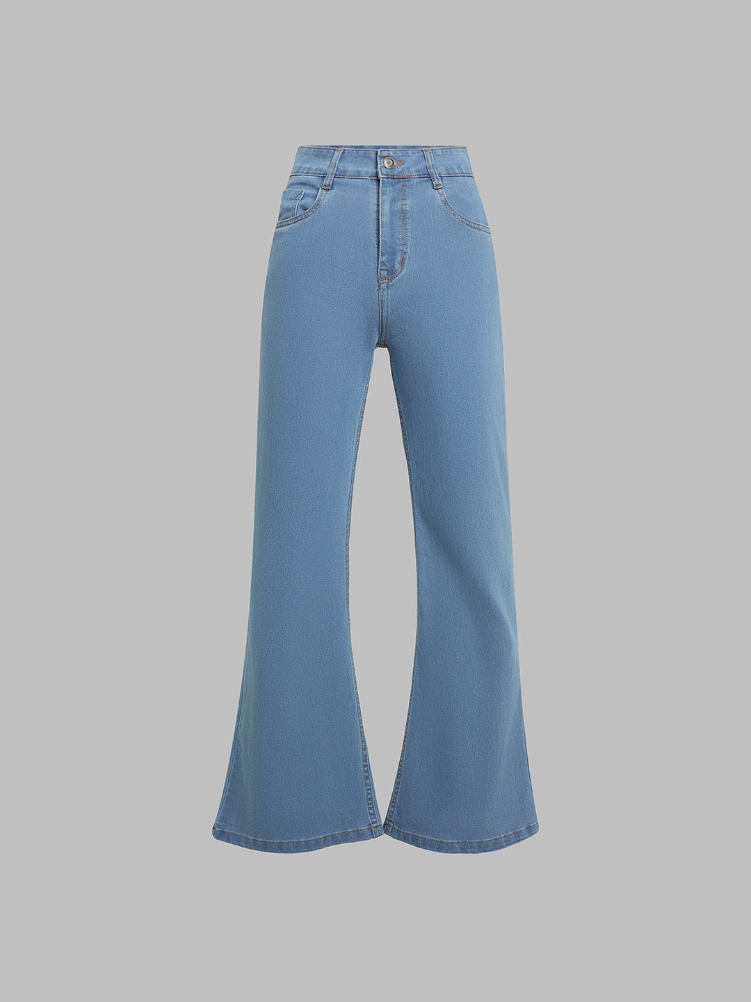 24/7 Comfort Light Blue Bootcut High-Rise Stretchable Denim Jeans City Walk Bold Look