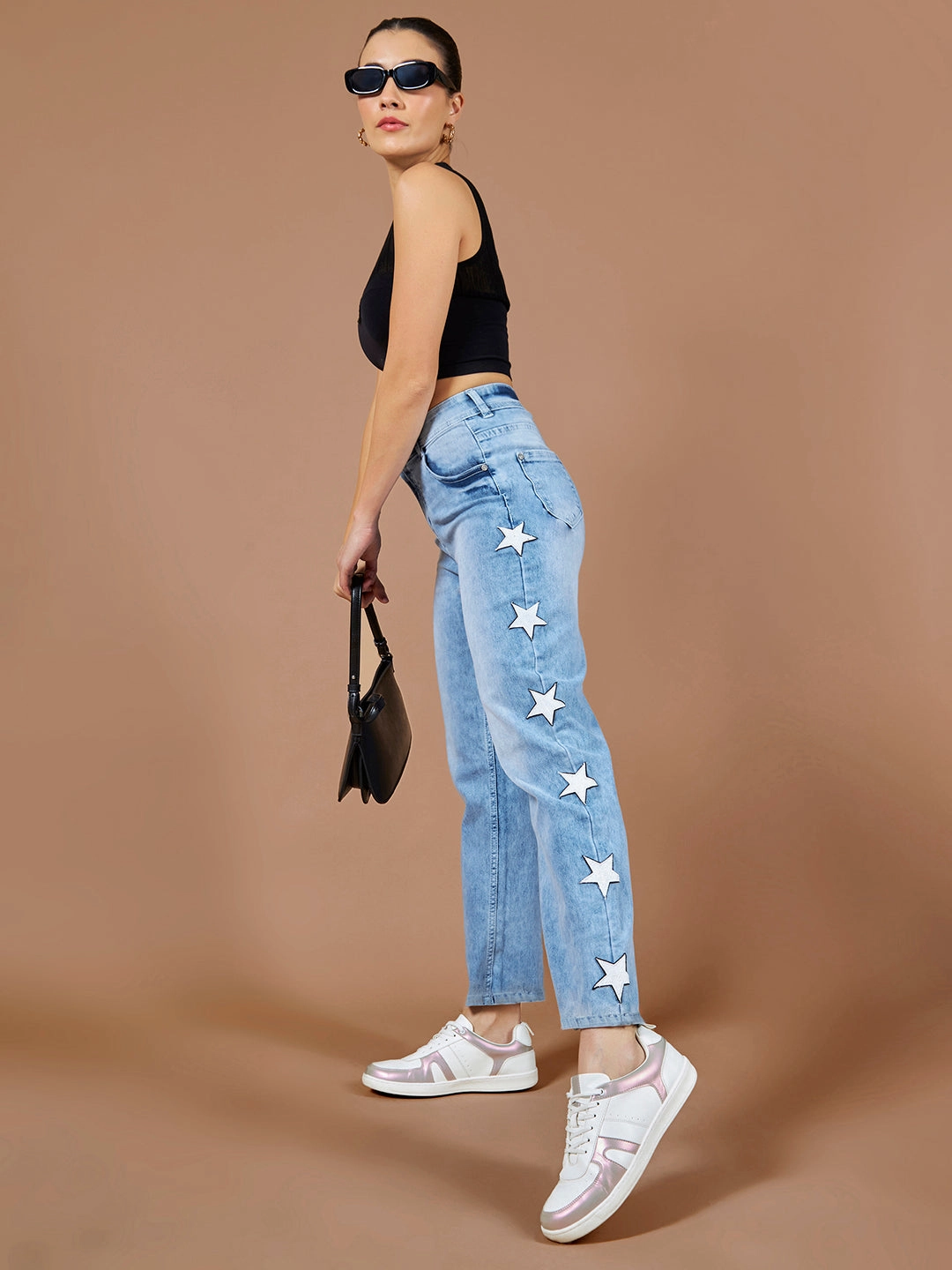 Easy Match Fresh casual 24/7 Comfort Light Blue Slim-Fit High-Rise Stretchable Denim Jeans