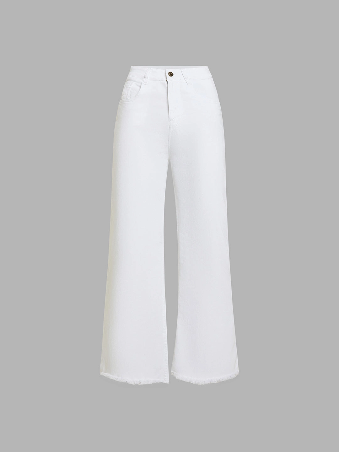 Modern Minimalist Rainy Day Fit For Daily 24/7 Comfort White Bootcut High-Rise Stretchable Denim Jeans