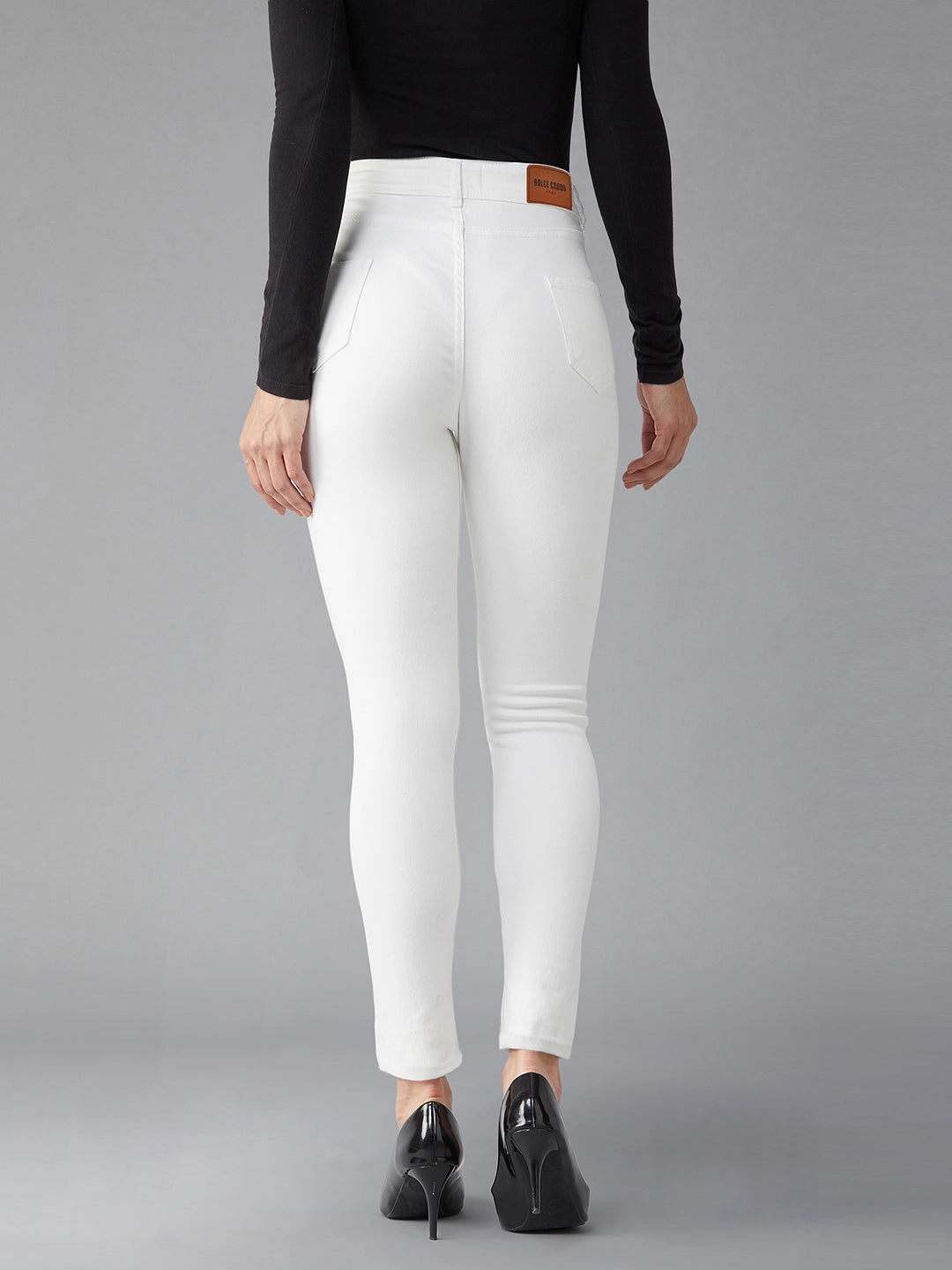 24/7 Comfort White Skinny High-Rise Stretchable Denim Jeans Core Item