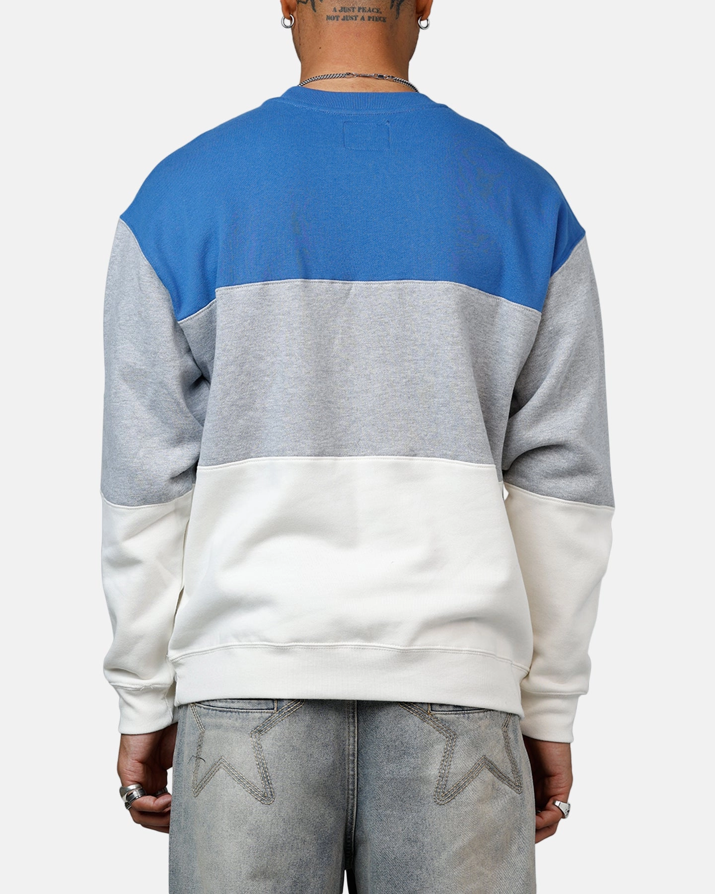 Breathable Design TemperatureRegulating Fabric 47 Brand Los Angeles Dodgers On Five Crewneck Blue/Grey