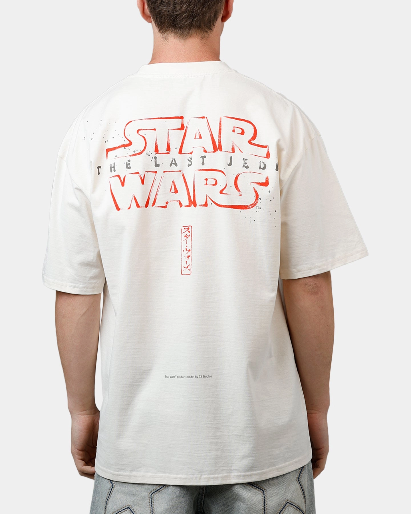 73 Studio Star Wars Takumi Last Jedi Vintage T-Shirt Off White Torsion Support Structure OdorResistant Technology